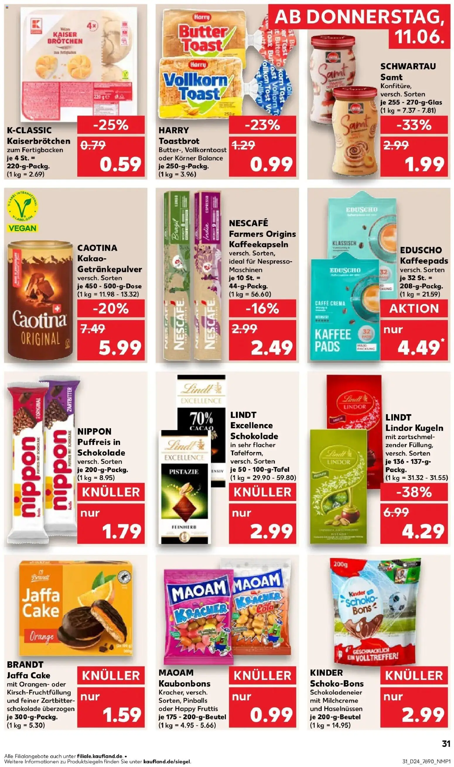 Kaufland Prospekt Bietigheim-Bissingen – gültig ab 08.06.2026 | Seite: 40 | Produkte: Kaffee, Toast, Schwartau samt, Toastbrot