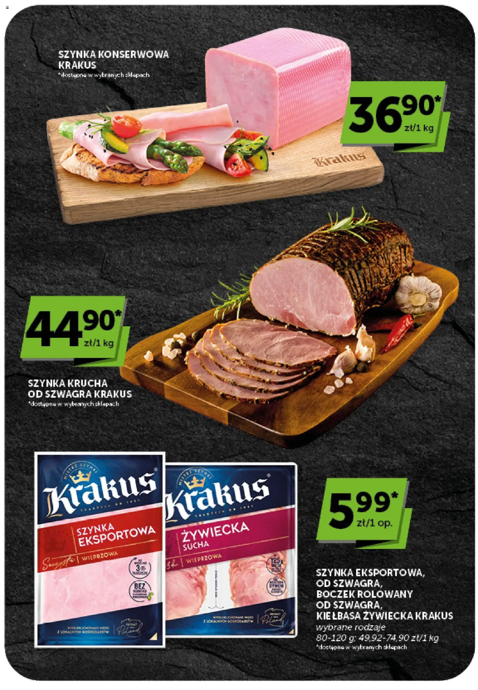 Euro Sklep gazetka od 23.07.2026 | Strona: 13 | Produkty: Kiełbasa, Szynka, Boczek, Szynka konserwowa krakus