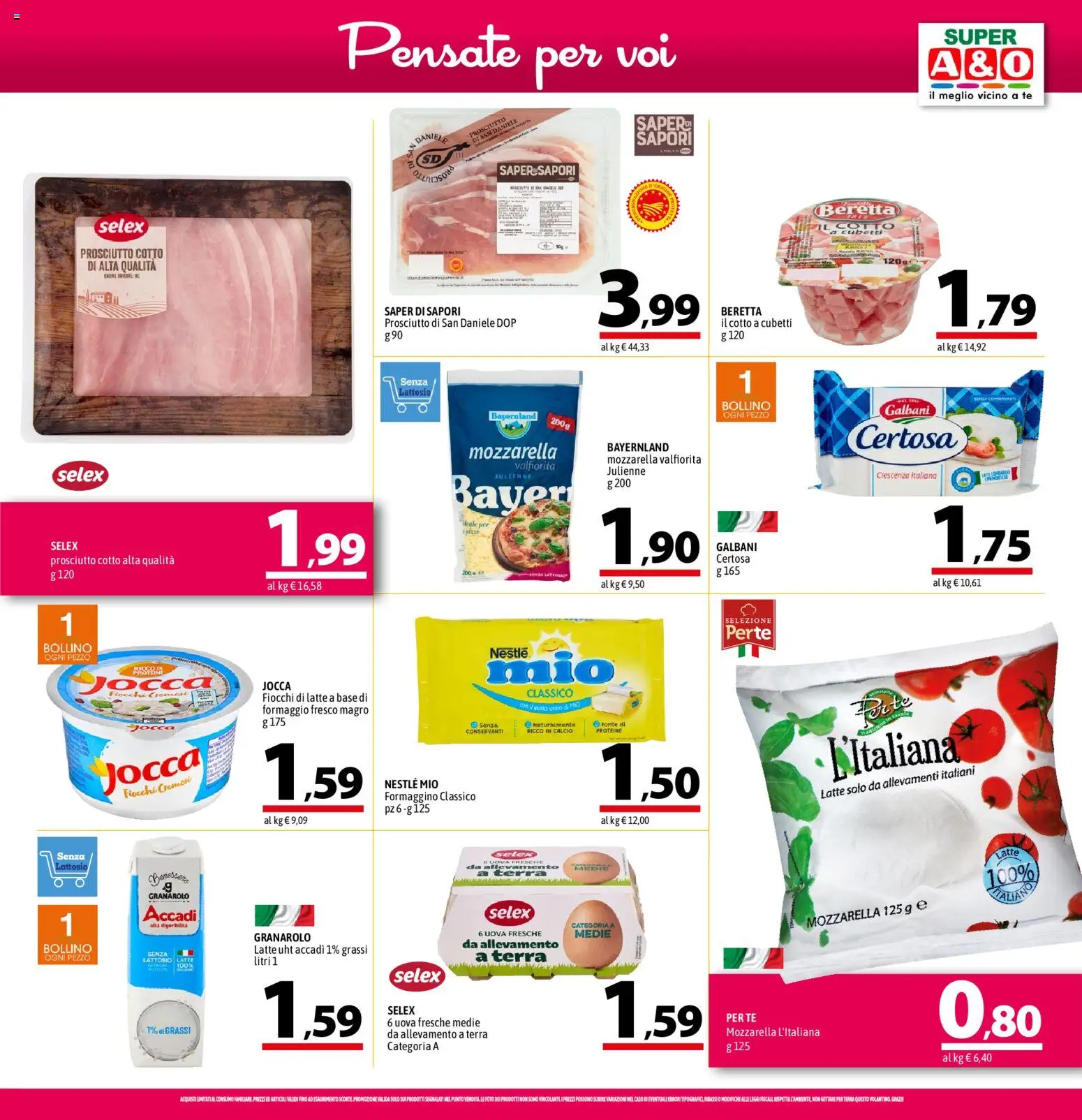 Volantino A&O del 25/06/2026 | Pagina: 5 | Prodotti: Tè, Fiocchi, Crescenza, Terra