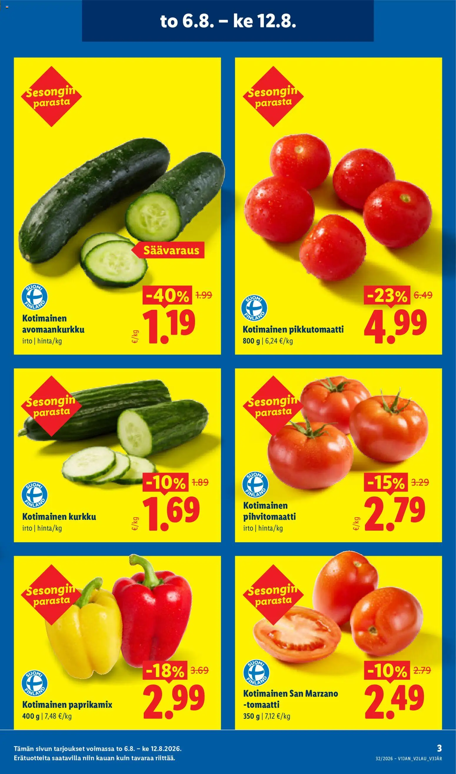 Lidl tarjoukset - Rovaniemi – voimassa 06/08/2026 alkaen | Sivu: 3
