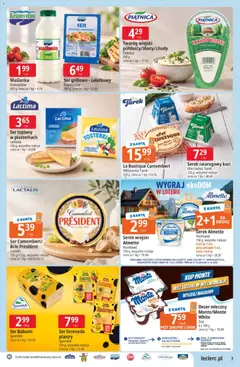 Pogląd oferty "E.Leclerc gazetka" - ważna od 22.09.2026 | Strona: 7 | Produkty: Ser topiony, Piątnica, Serek wiejski, Ser
