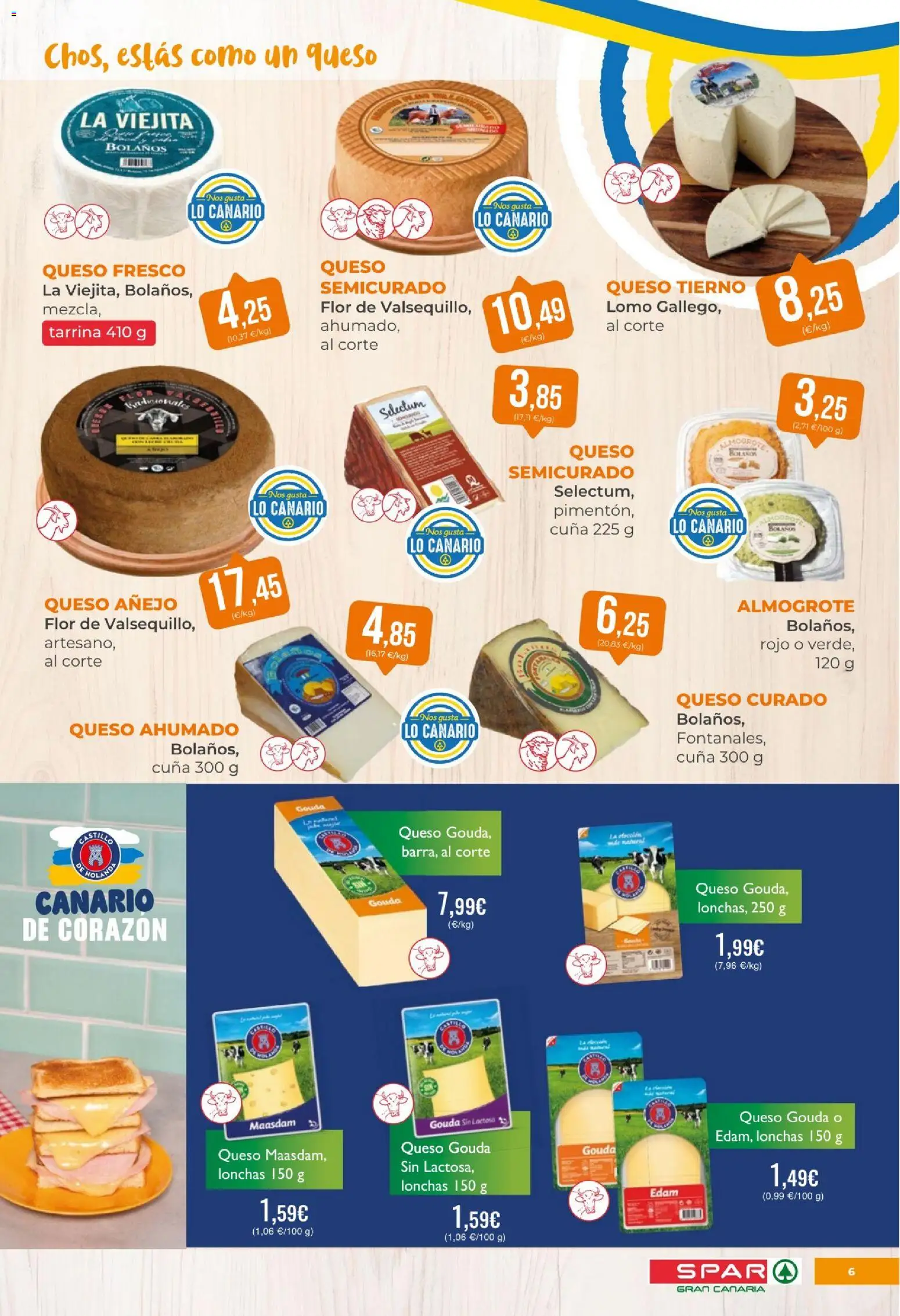 Spar - folleto │ válido desde el 15.05.2026 | Página: 6 | Productos: Queso, Queso fresco, Queso Gouda, Cuna