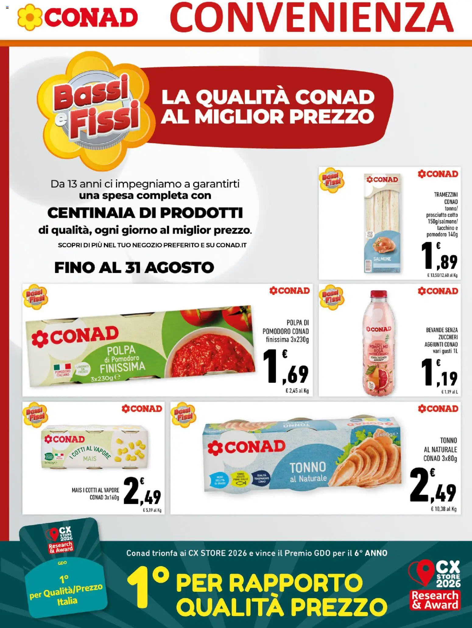 Volantino Conad del 06.05.2026 | Pagina: 6 | Prodotti: Prosciutto Cotto, Pompelmo, Tacchino, Pomodoro