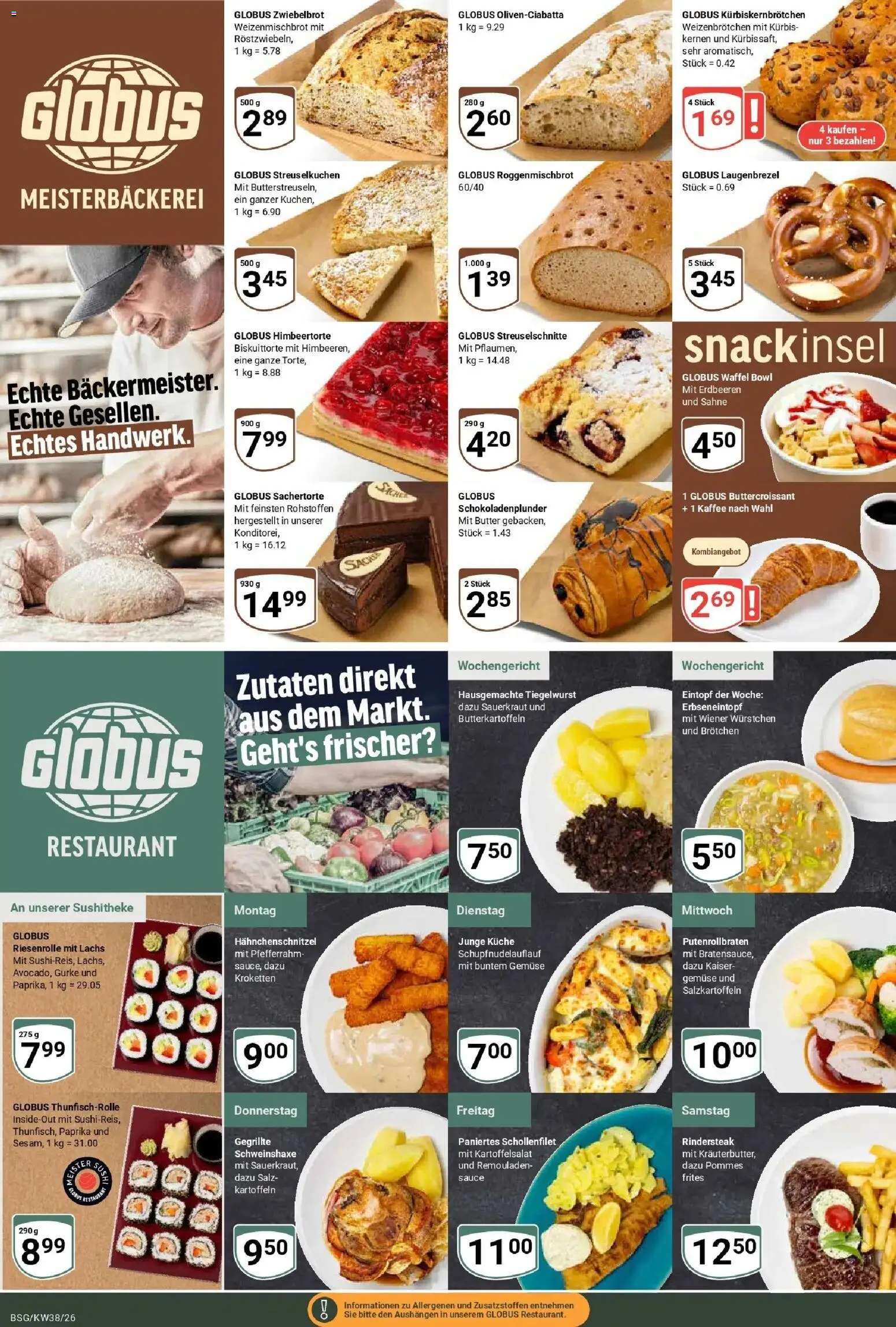 Globus Prospekt Braunschweig (ab 14.09.2026) » Angebote online | Seite: 7 | Produkte: Lachs, Gemüse, Kürbis, Erdbeeren