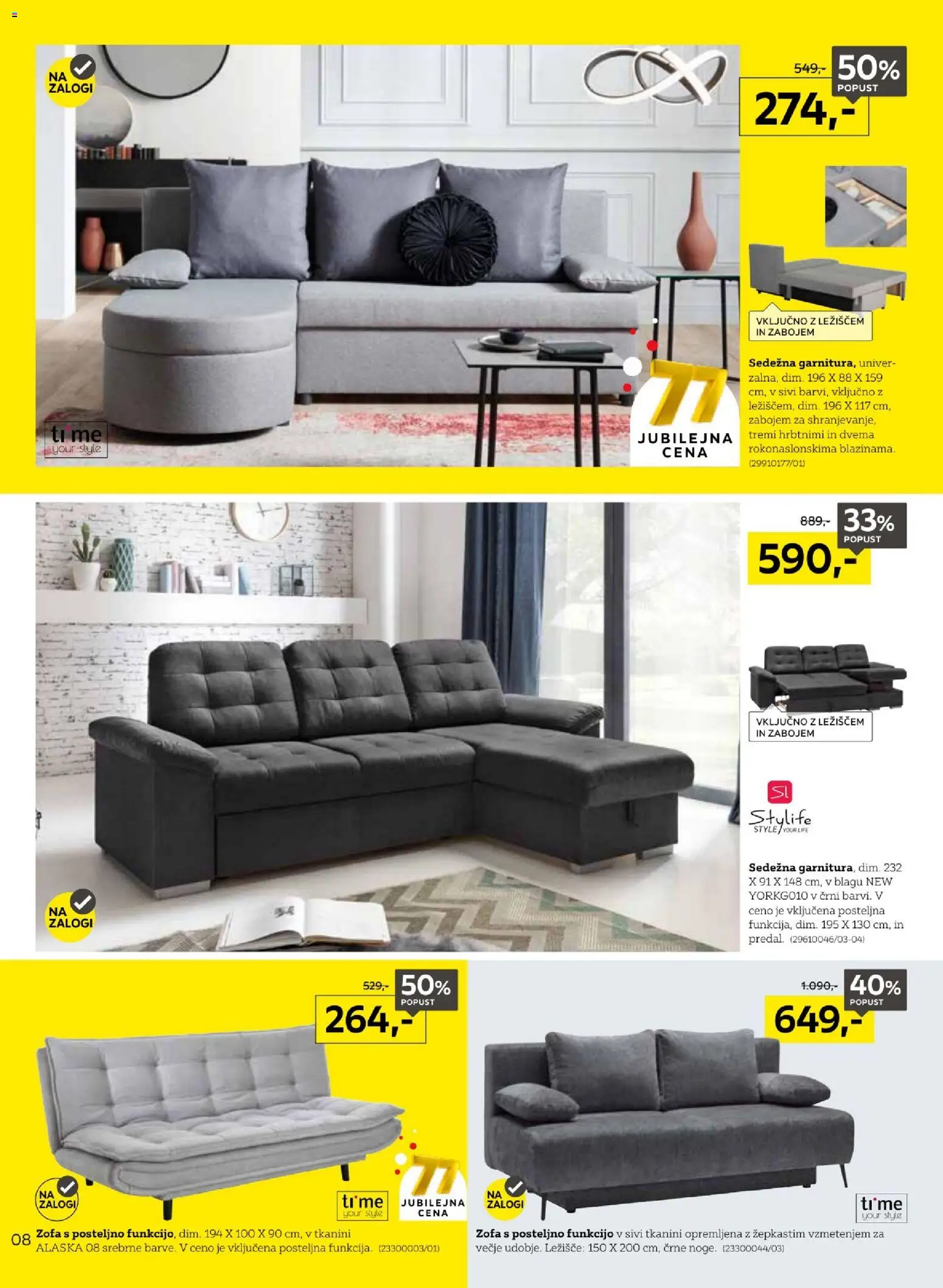 Novi XXXL Lesnina katalog ponudbe – veljaven od 14.09.2026 | Stran: 8 | Izdelki: Ležišče