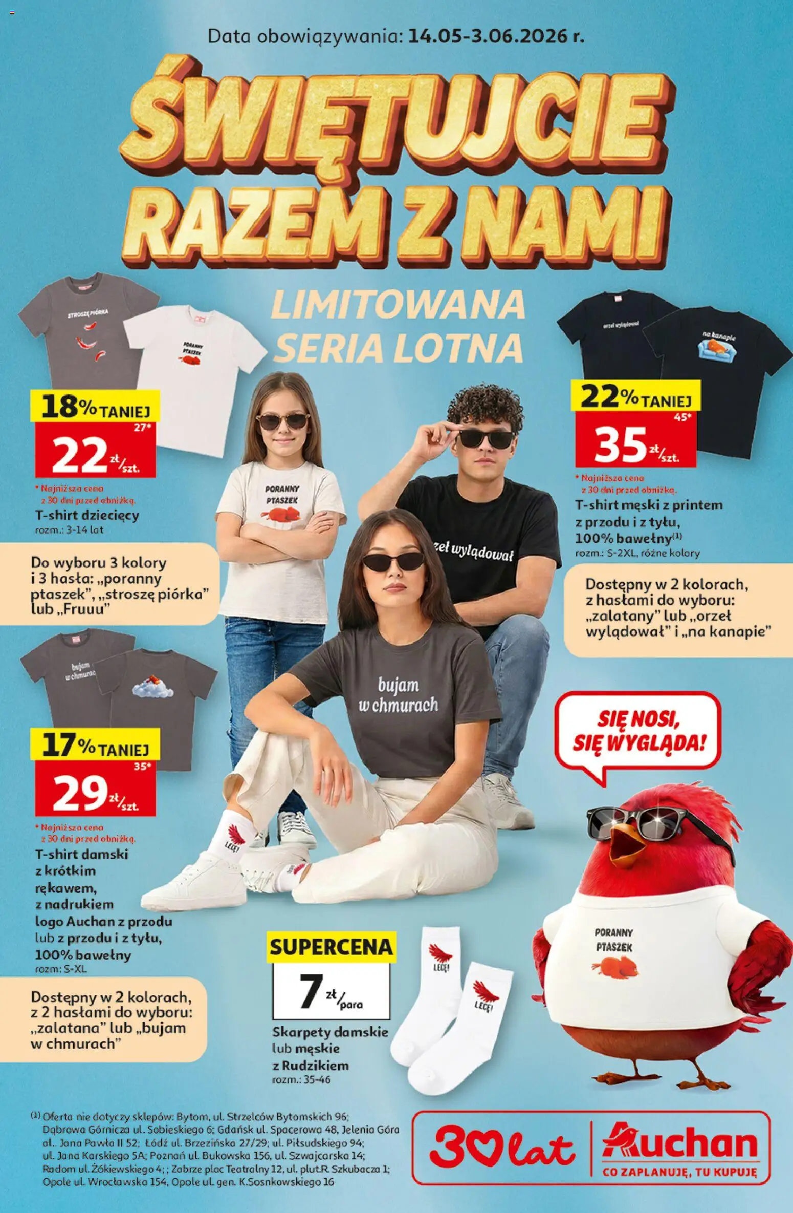 Auchan gazetka - Świętujcie Razem z Nami 30 Lat od 14.05.2026 | Strona: 1