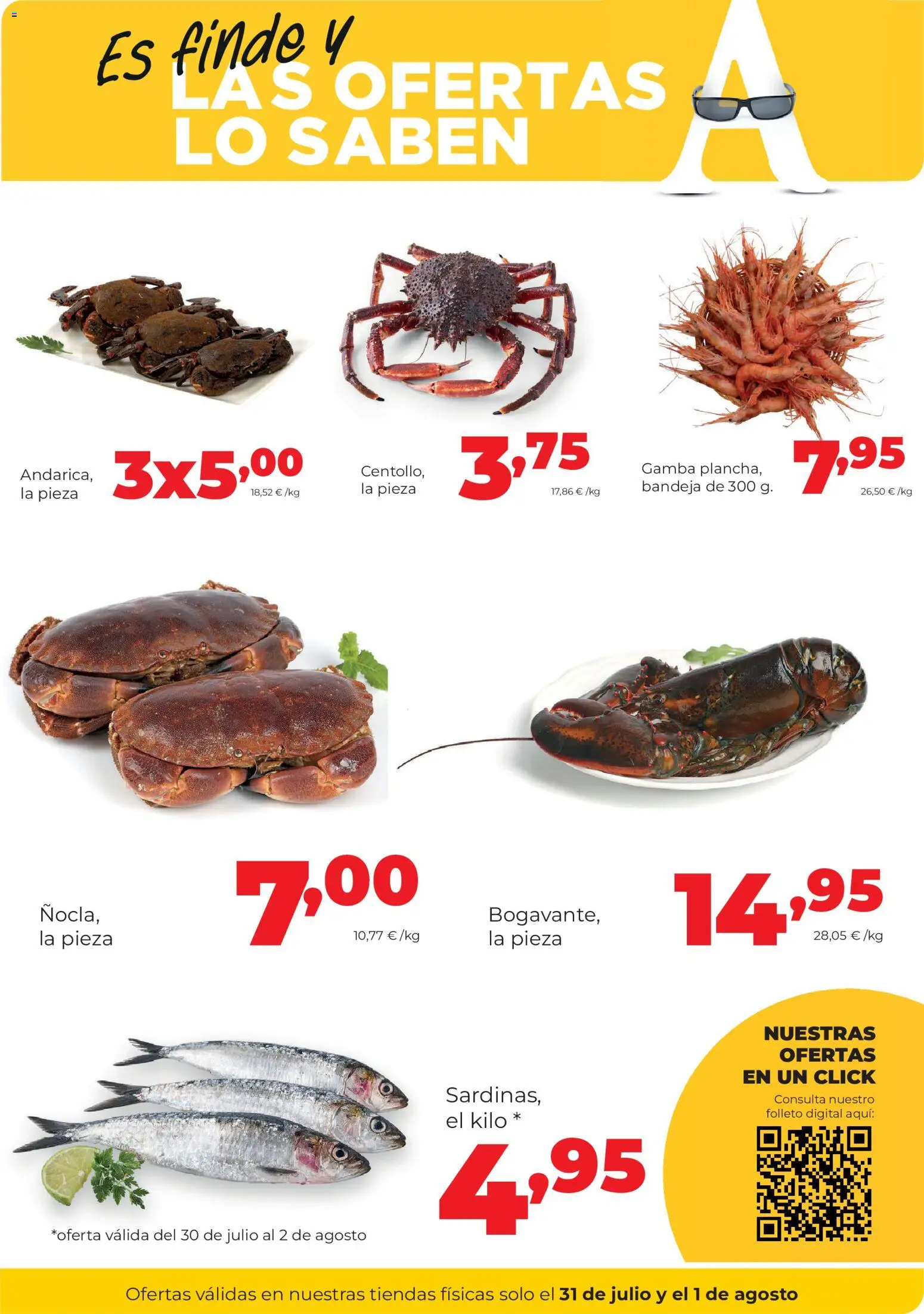 Alimerka Fin de semana │ válido desde el 30/07/2026 | Página: 3 | Productos: Bandeja, Gamba