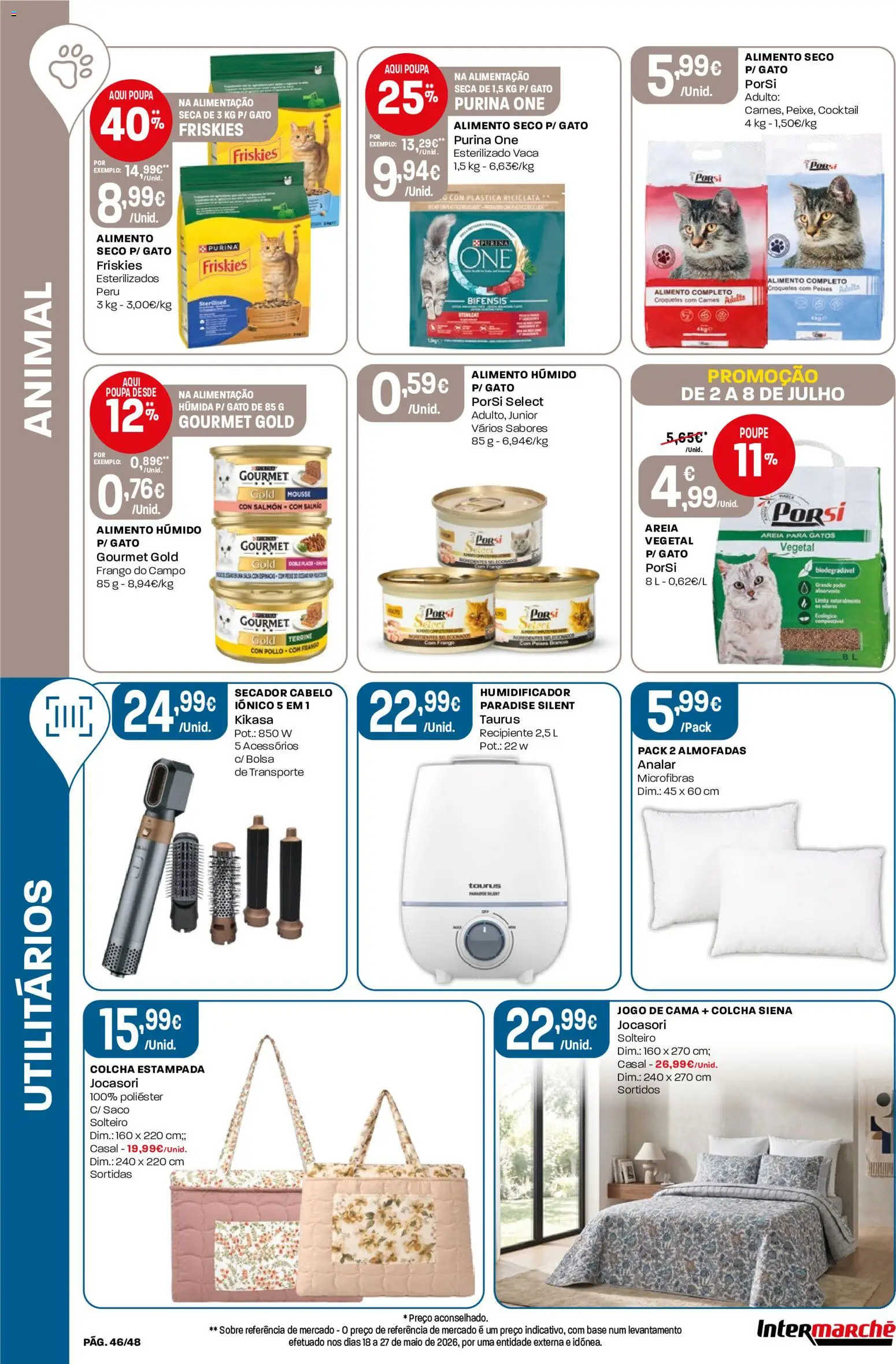 Intermarché folheto │ válido de 02/07/2026 | Página: 46 | Produtos: Bolsa, Peru, Base, Colcha