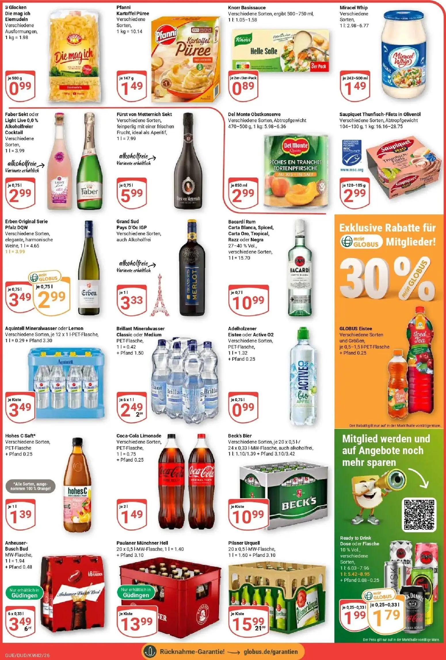Globus Prospekt Saarbrücken-Dudweiler (ab 12.10.2026) » Angebote online | Seite: 5 | Produkte: Rum, Olivenol, Äpfel, Pilsner urquell