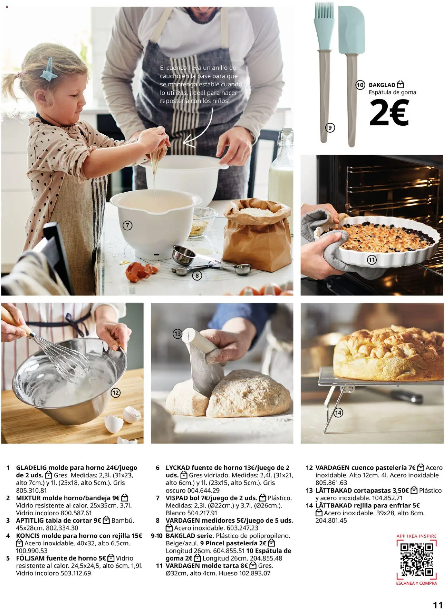 Catálogo IKEA Accesorios y decoración │ válido desde el 01/02/2026 | Página: 11 | Productos: Tarta, Tabla de cortar, Horno
