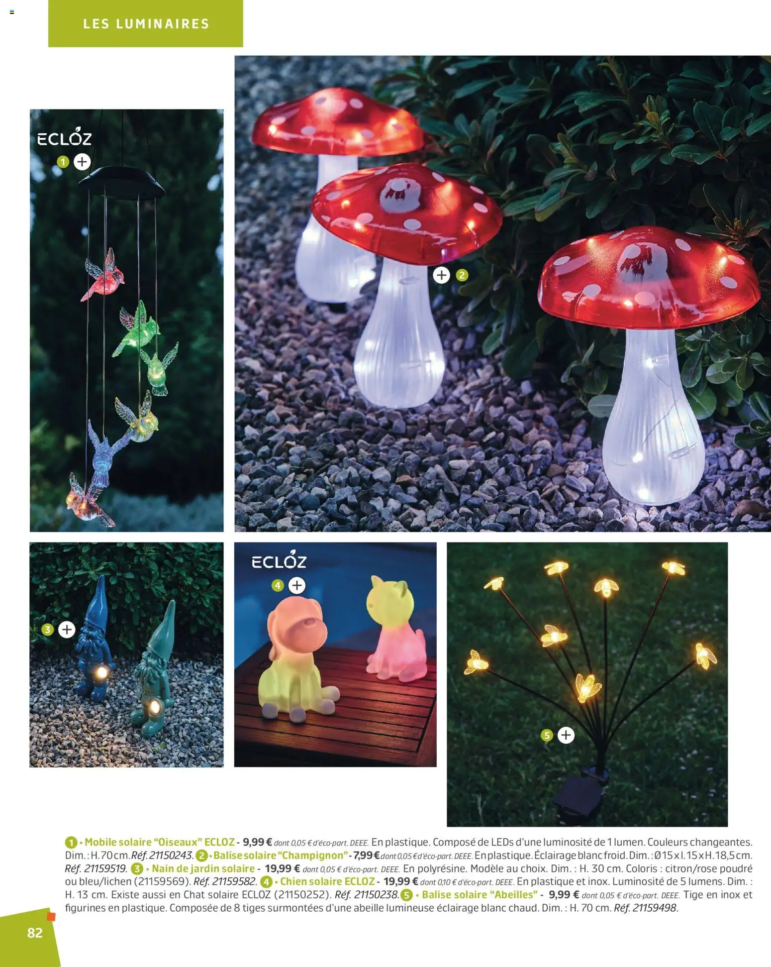 {H1} | Page: 82 | Produits: Poudre, Nain de jardin, Éclairage, Champignon