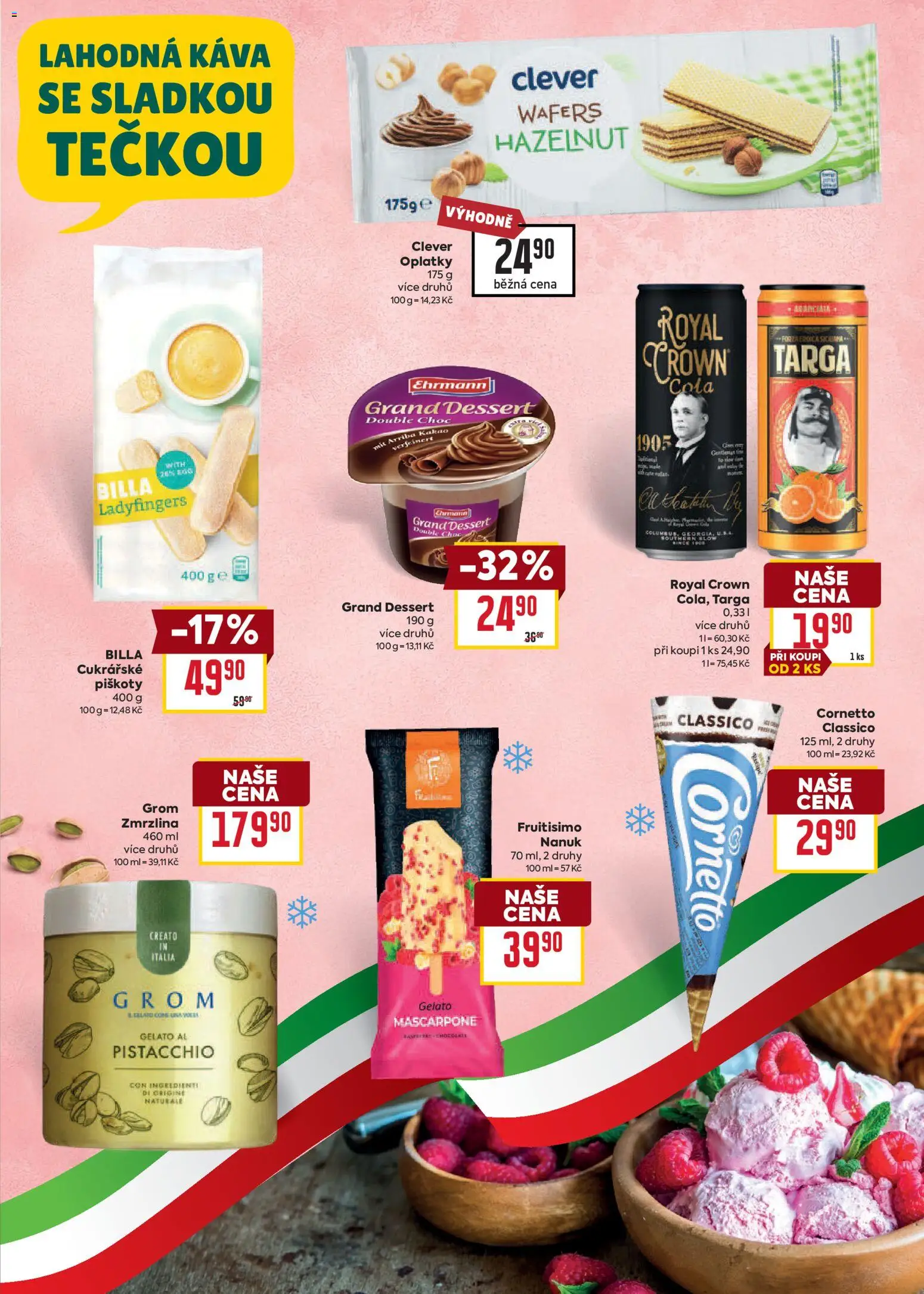 Billa - BILLA.cz - Katalog: Itálie 30. 9. 2026 - 20. 10. 2026 od 30.09.2026 | Strana: 11 | Produkty: Káva, Grom zmrzlina, Mascarpone, Oplatky