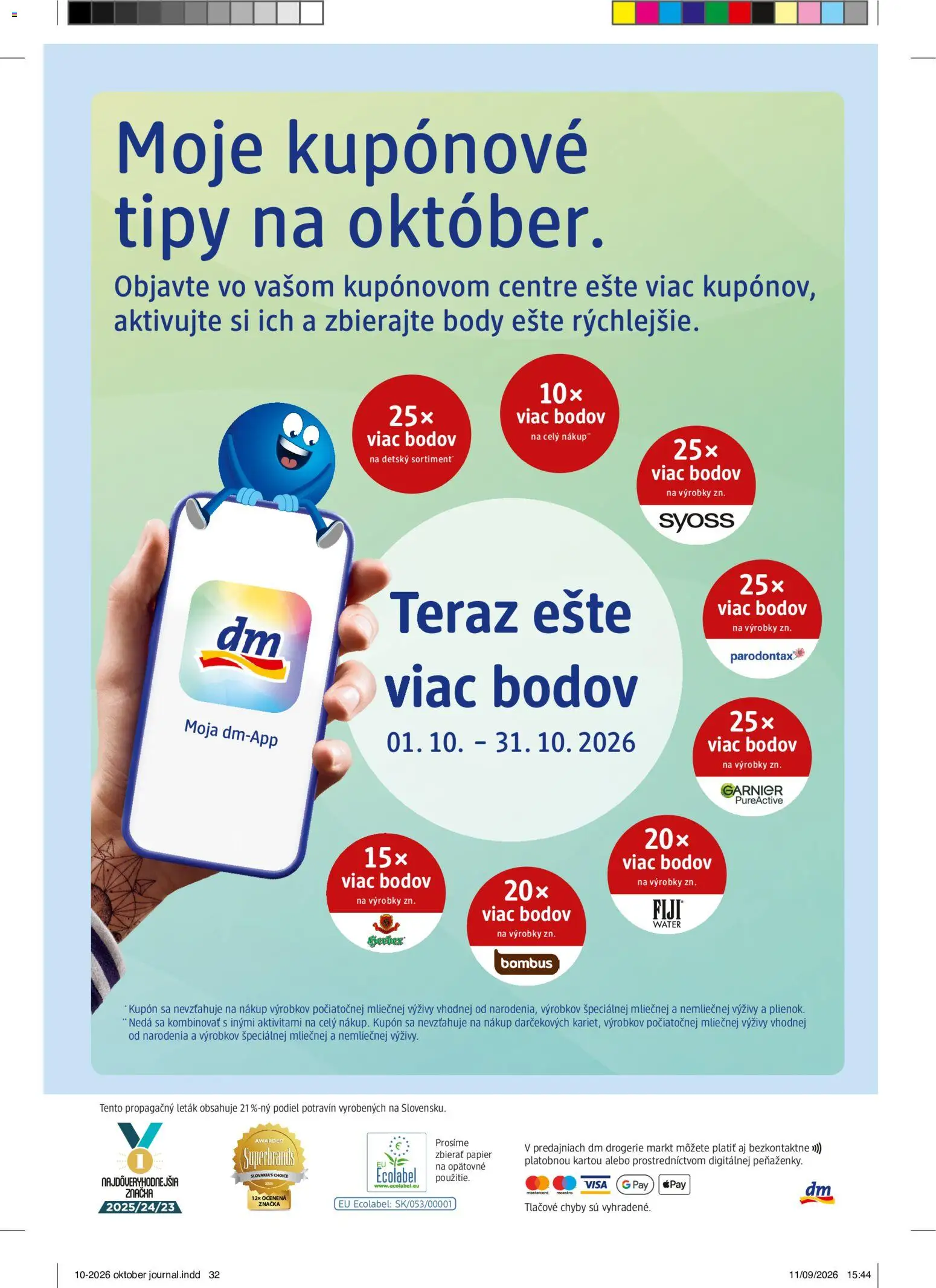 Nové dm drogerie akcie – leták je platný od 01.10.2026 | Strana: 32
