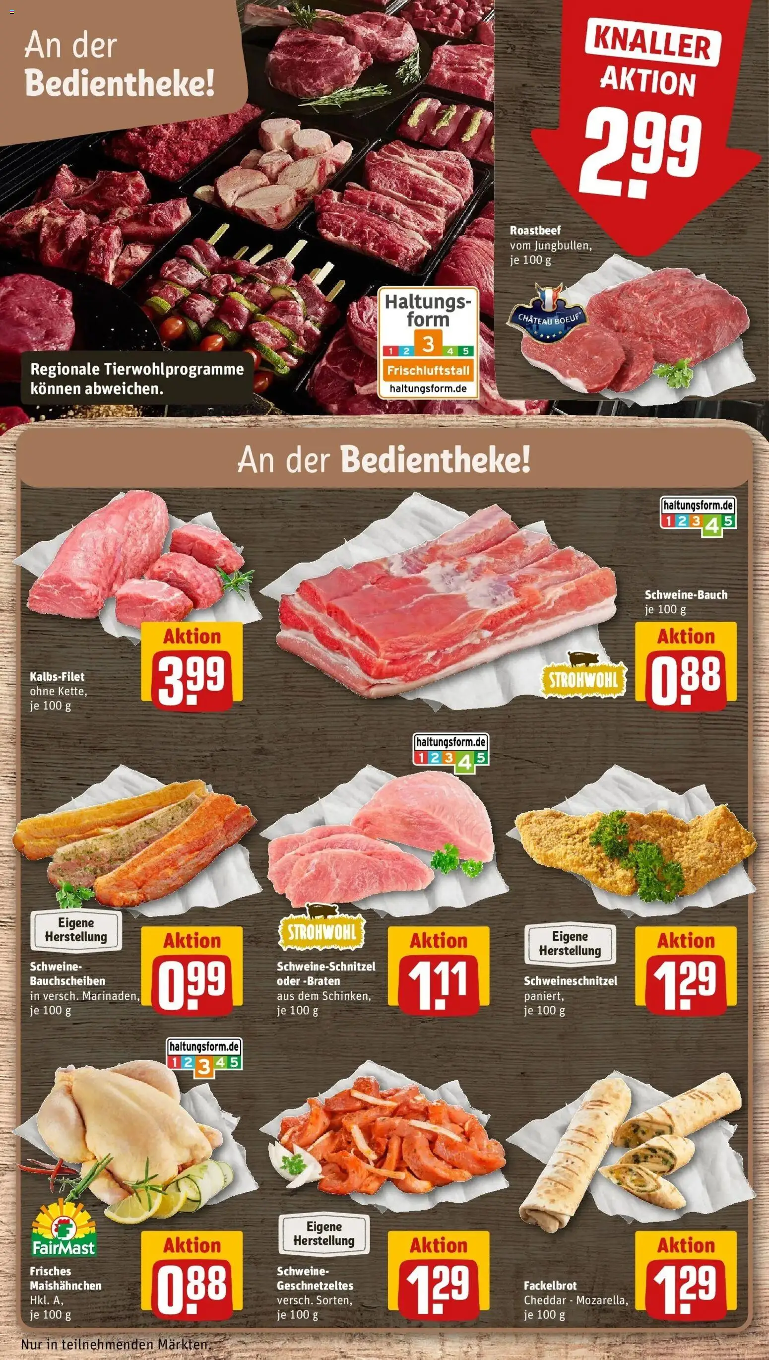 Rewe Prospekt Daun / Pützborn	 – gültig ab 05.04.2026 | Seite: 10 | Produkte: Schweinebauch, Roastbeef