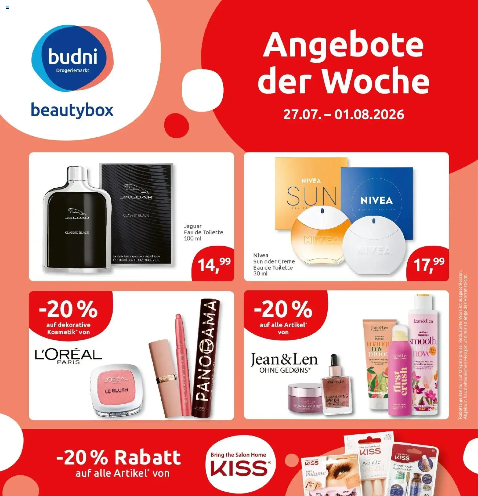 Marktkauf Prospekt Kirchheim – gültig ab 27.07.2026 | Seite: 41 | Produkte: Toilette, Eau de Toilette, Creme, Blush