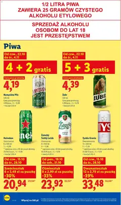 Pogląd oferty "Lidl gazetka" - ważna od 26.10.2026 | Strona: 86 | Produkty: Leżak, Tyskie, Piwo, Heineken