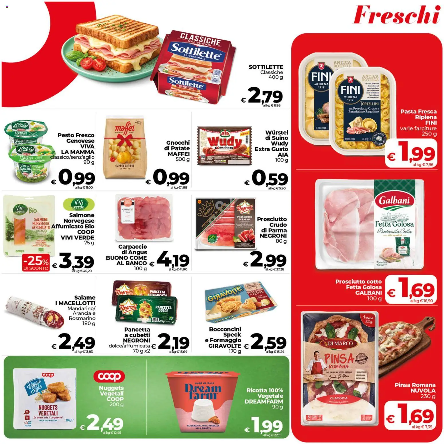 Volantino COOP del 09.06.2026 | Pagina: 9 | Prodotti: Rosmarino, Salame, Patate, Gnocchi
