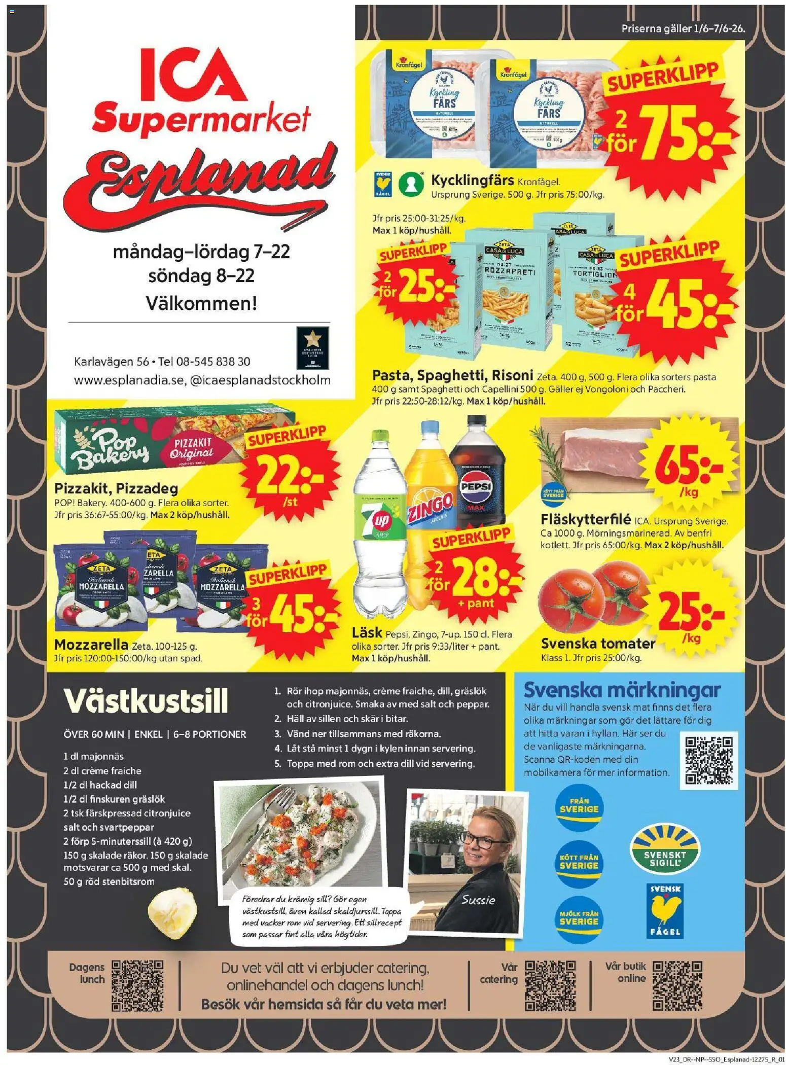 ICA Supermarket reklamblad aktuell från 01.06.2026 | Sida: 1