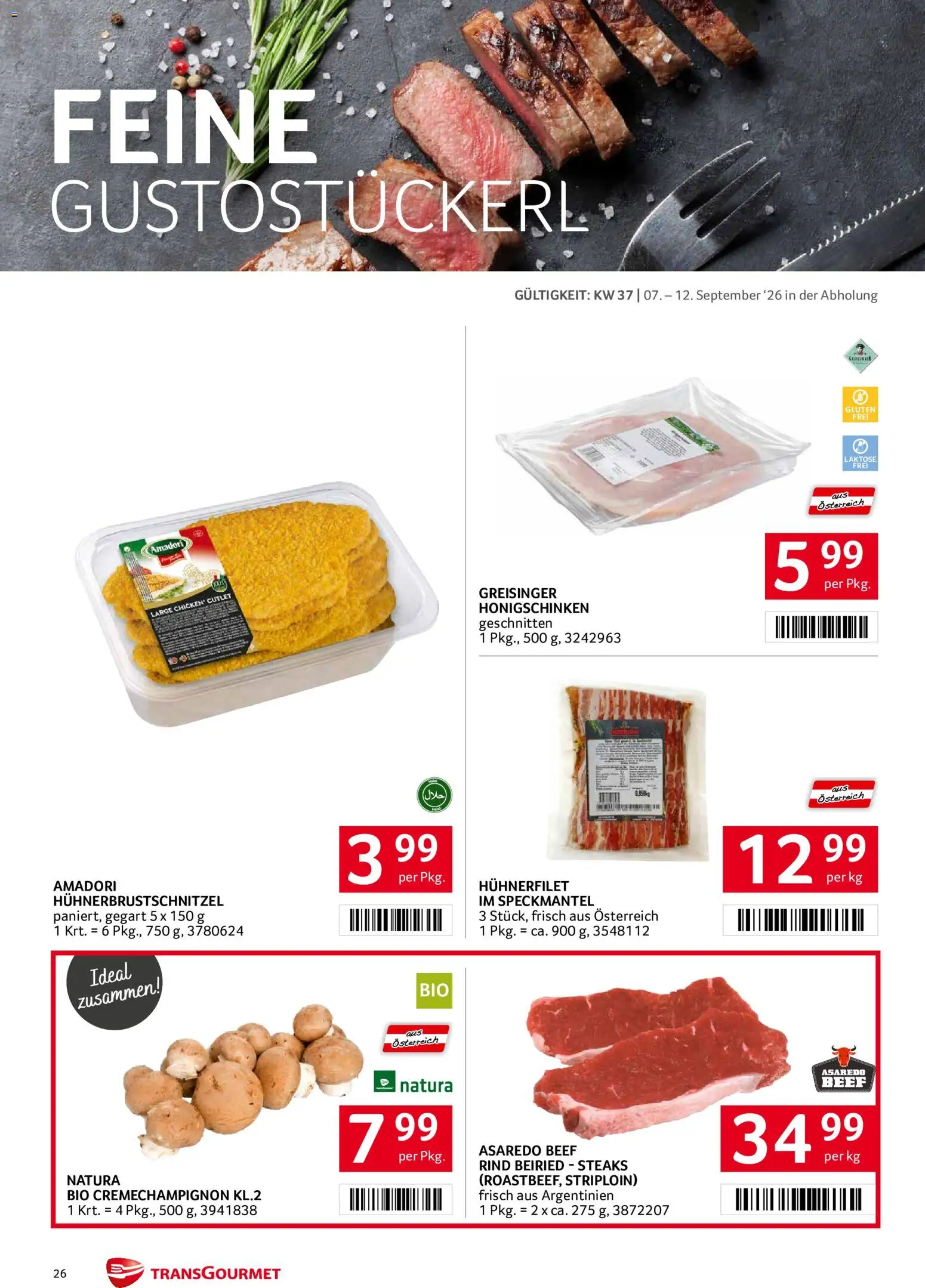 Transgourmet Flugblatt gültig ab 07.09.2026 | Seite: 26