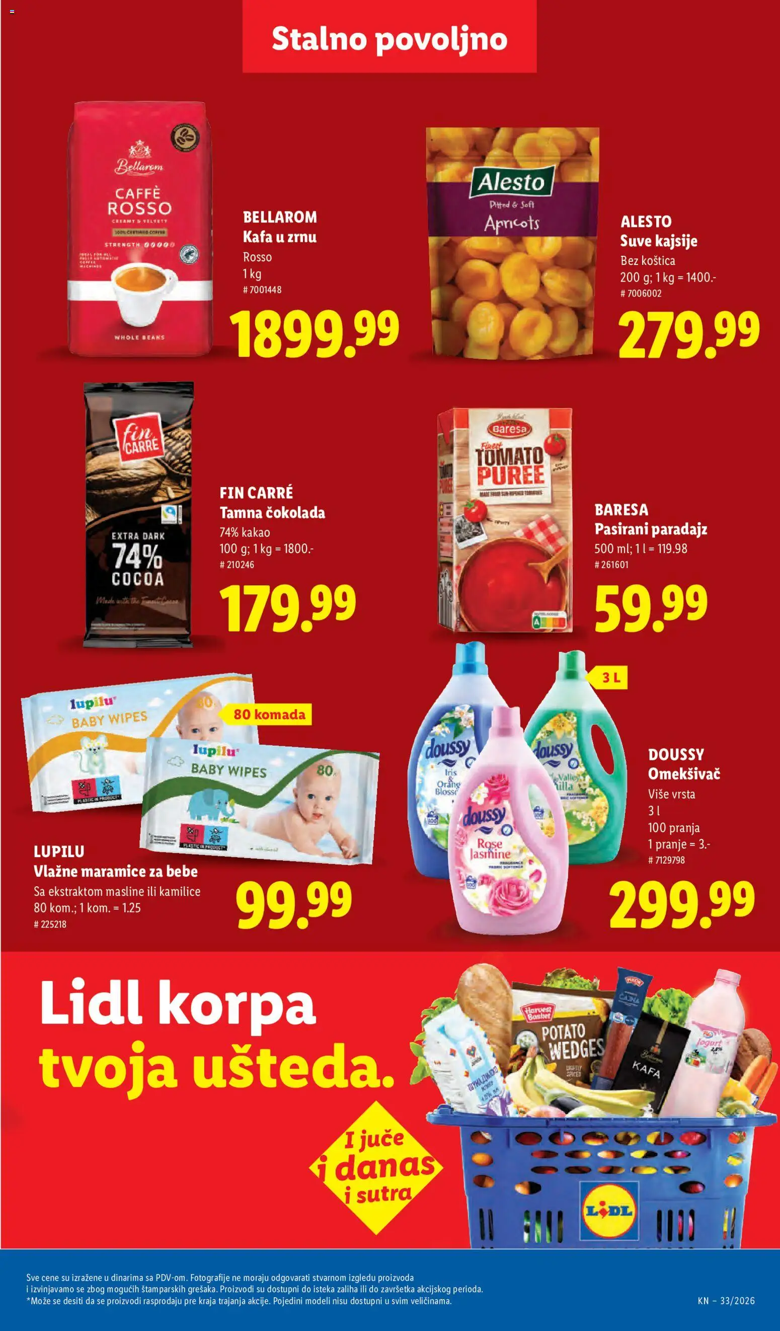 Lidl katalog - važi od 13.08.2026 | Strana: 41 | Proizvode: Jogurt, Čokolada, Kajsije, Vlažne maramice