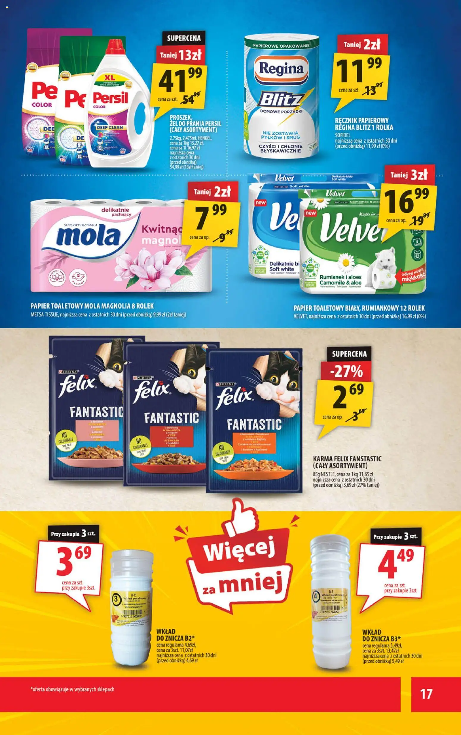 Arhelan gazetka od 24.04.2026 | Strona: 17 | Produkty: Papier toaletowy, Aloes, Żel do prania persil, Ręcznik papierowy