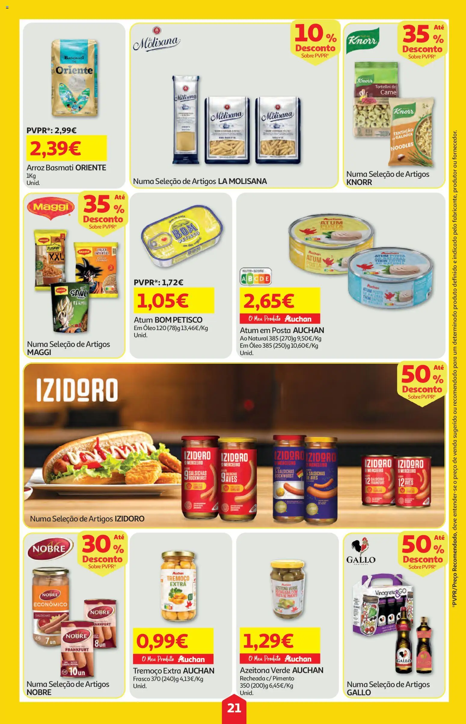 Auchan folheto │ válido de 11.06.2026 | Página: 21 | Produtos: Pó, Arroz basmati, Knorr, Carne