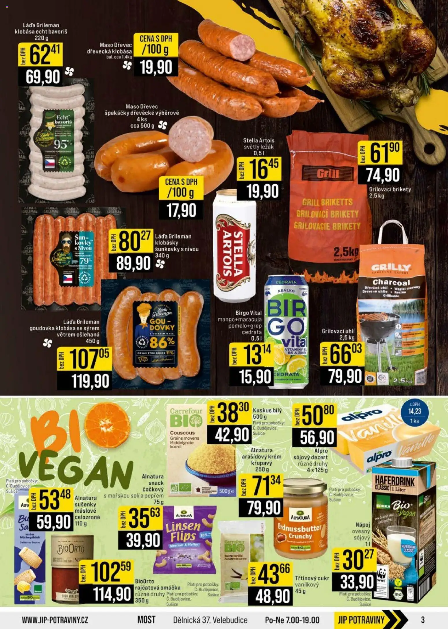 Jip leták - Cash & Carry od 15.07.2026 | Strana: 3 | Produkty: Brikety, Vitamíny, Stella Artois, Potraviny