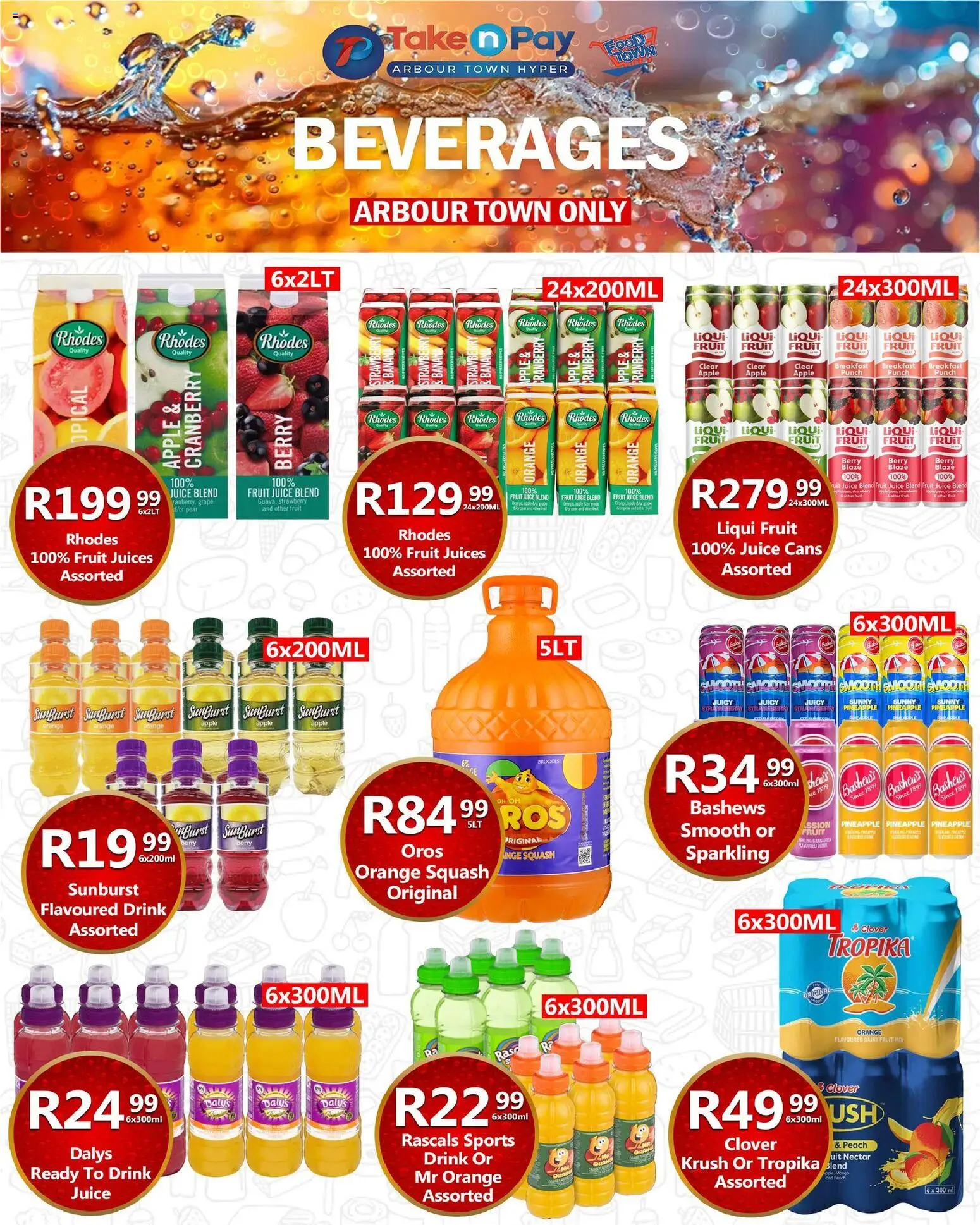 New Take n Pay catalogue – valid from 09.03.2026 | Page: 31 | Products: Squash, Juice, Pineapple, Peach