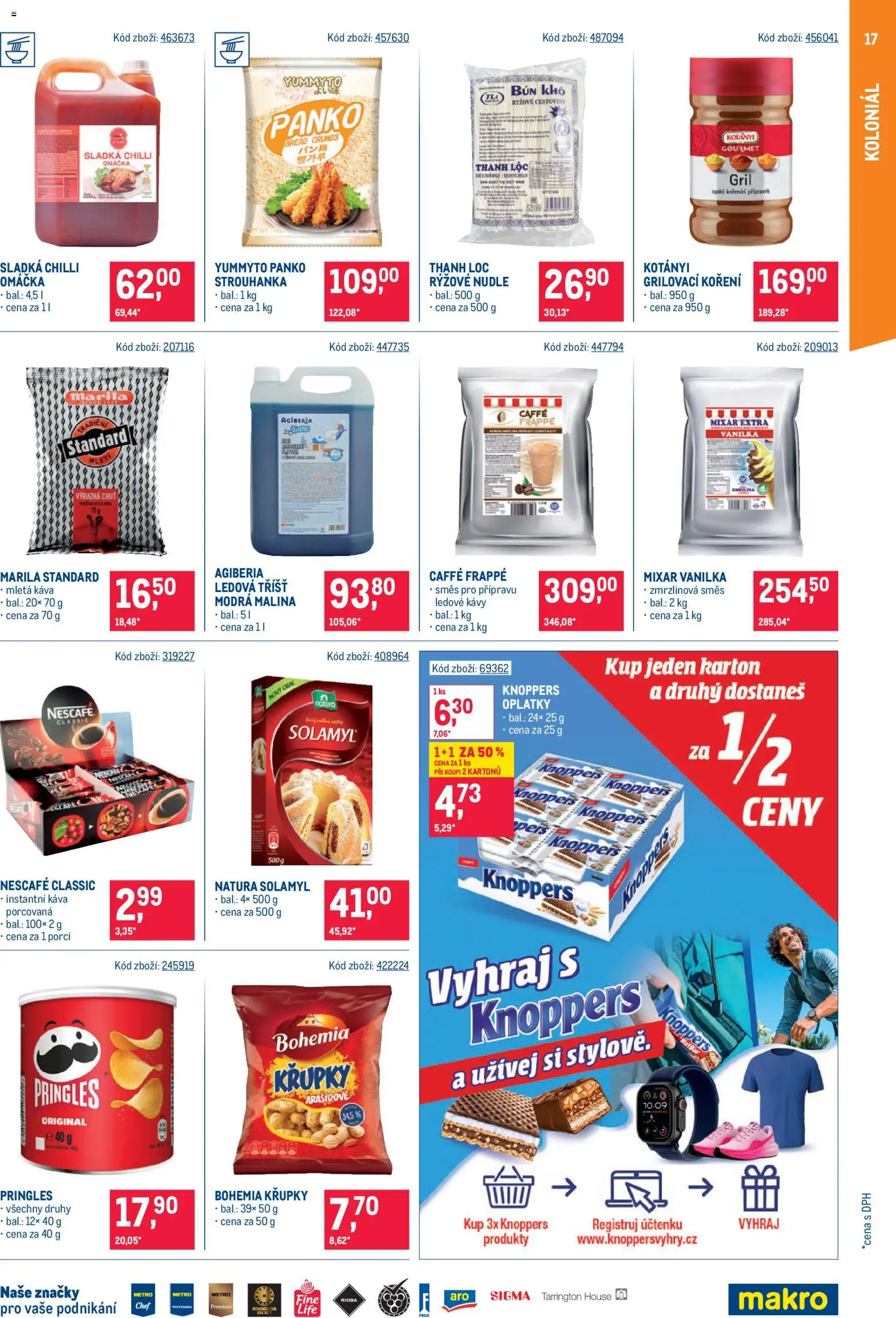 Makro leták - Gastronomie od 17.06.2026 | Strana: 17 | Produkty: Knoppers, Křupky, Rýžové nudle, Nudle
