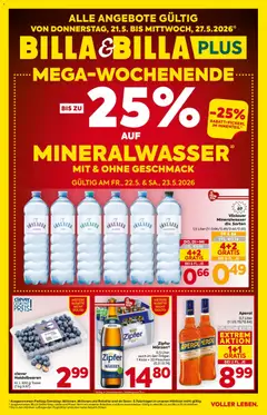 Billa Flugblatt - Oberösterreich ab 21.05.2026 gültig