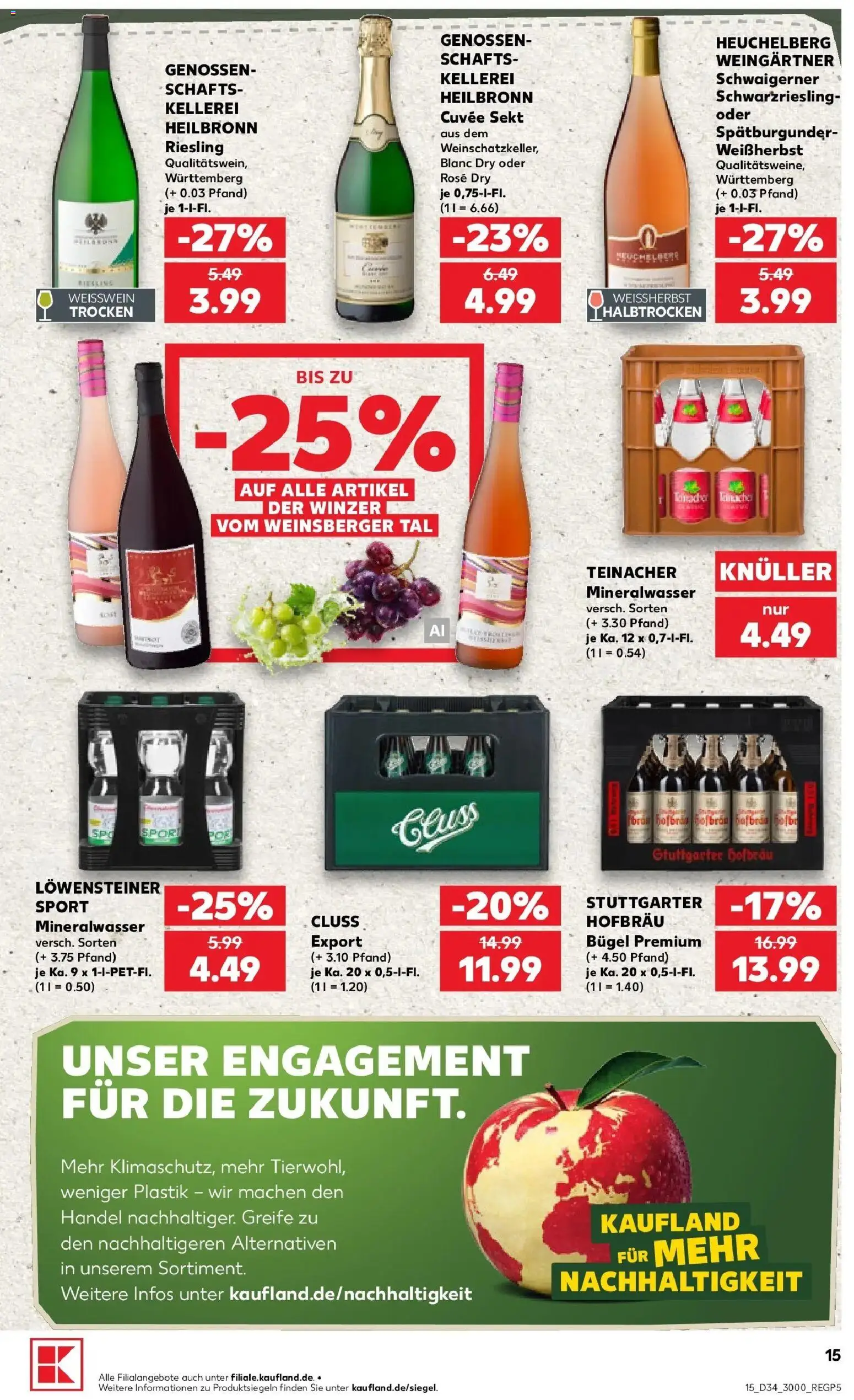 Prospekt Kaufland ab 17.08.2026 » Angebote Online zum Blättern | Seite: 26 | Produkte: Weißwein, Sekt, Mineralwasser