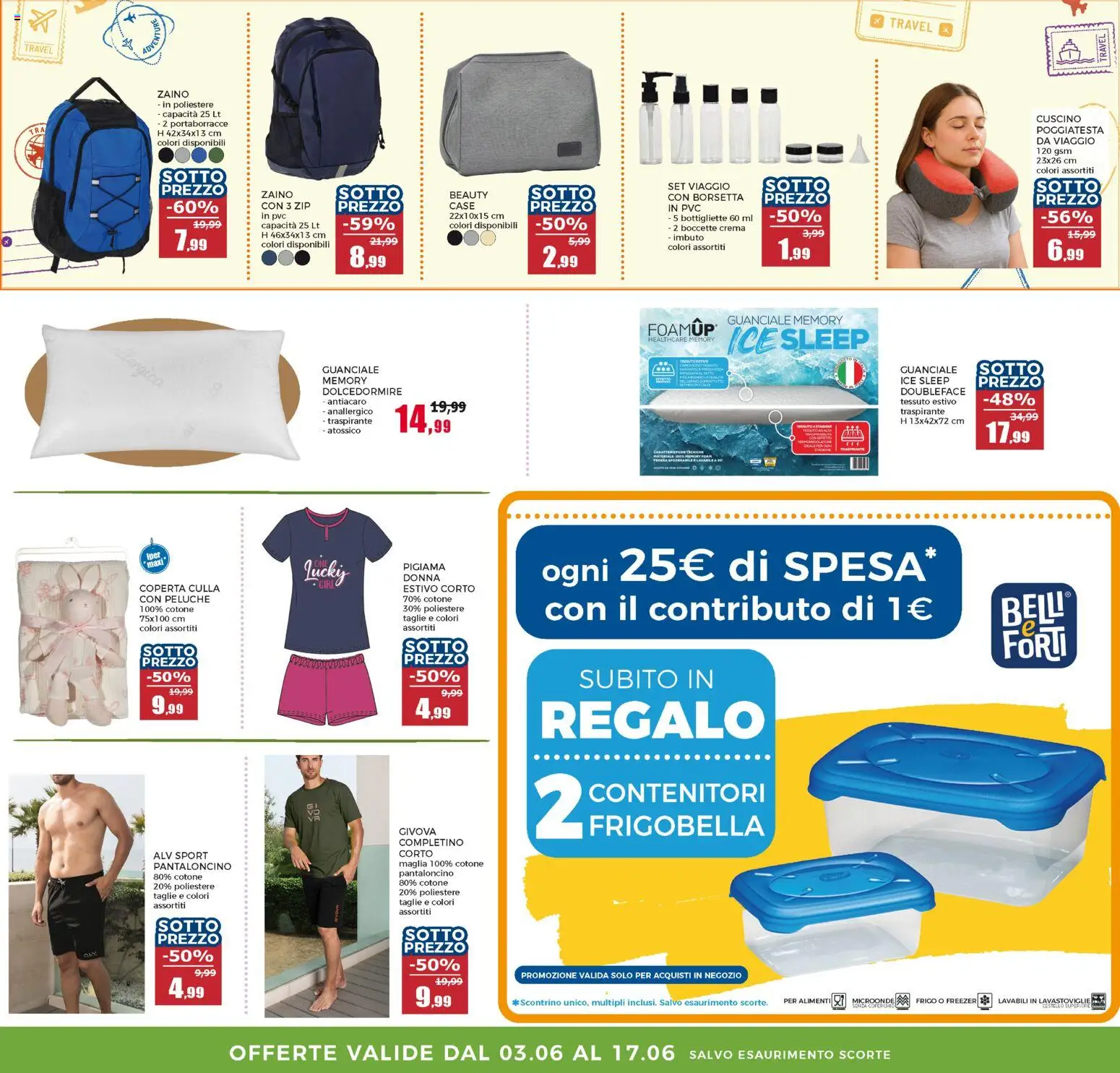Volantino Happy Casa del 03.06.2026 | Pagina: 40 | Prodotti: Crema, Borsetta, Lavastoviglie, Coperta