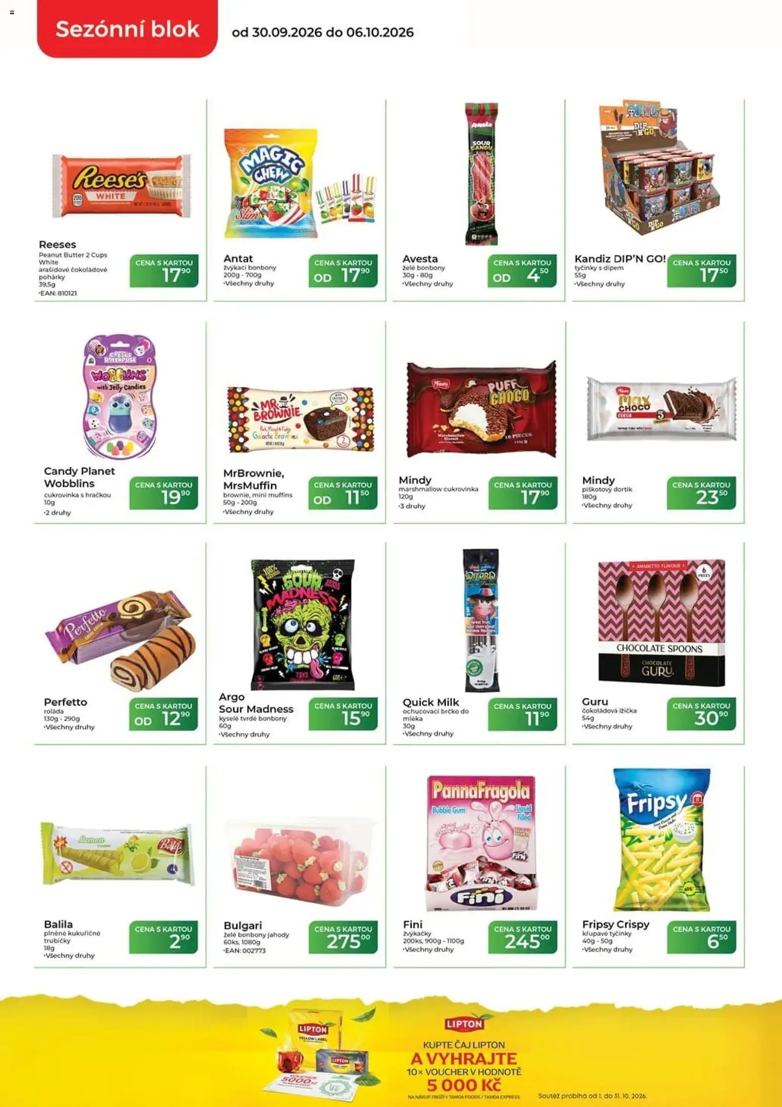 Tamda Foods leták od 30.09.2026 | Strana: 2 | Produkty: Marshmallow, Brownie, Tyčinky, Lžička