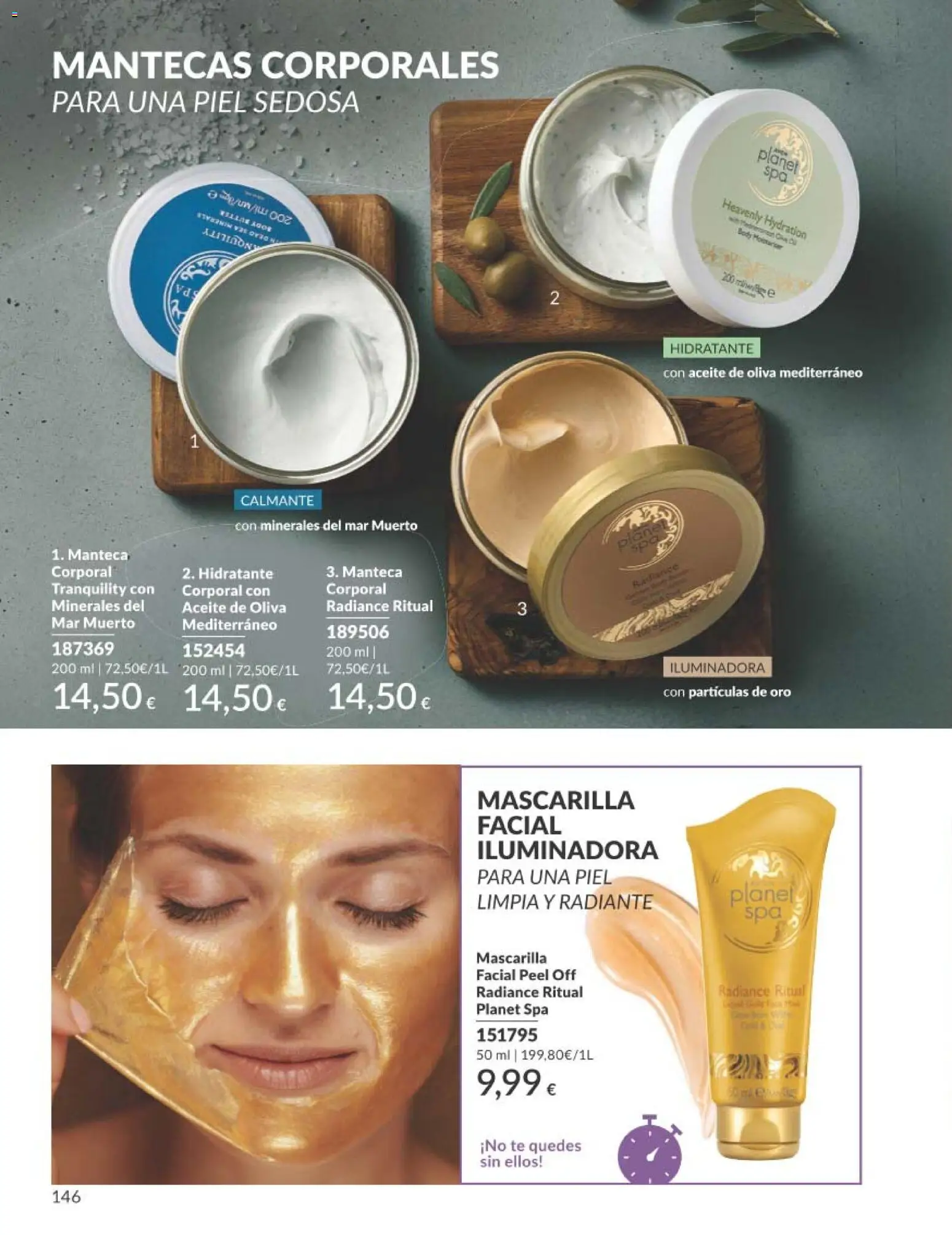 Catálogo AVON campaña 8 │ válido desde el 01/08/2026 | Página: 146 | Productos: Aceite, Mascarilla facial, Té, Aceite de oliva