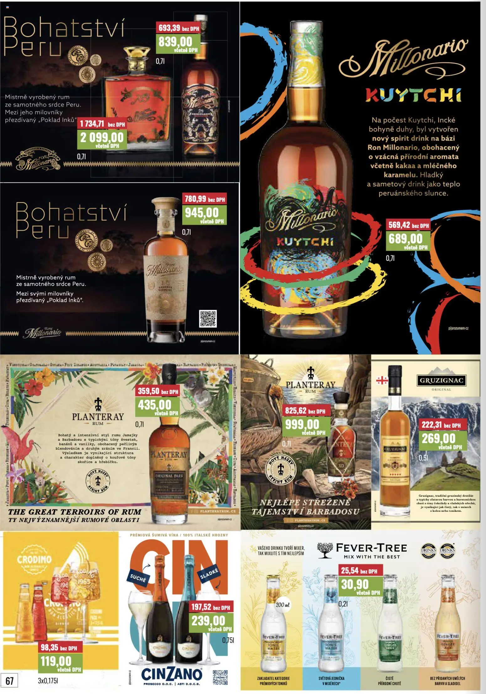 Ratio leták od 01.10.2026 | Strana: 67 | Produkty: Crodino, Rum, Cinzano, Hrozny
