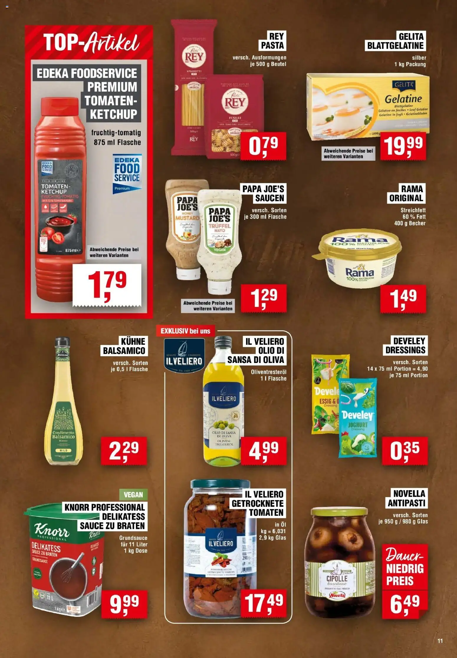 Edeka Prospekt Freiburg – gültig ab 20.08.2026 | Seite: 11 | Produkte: Rama, Dressing, Tomaten, Ketchup