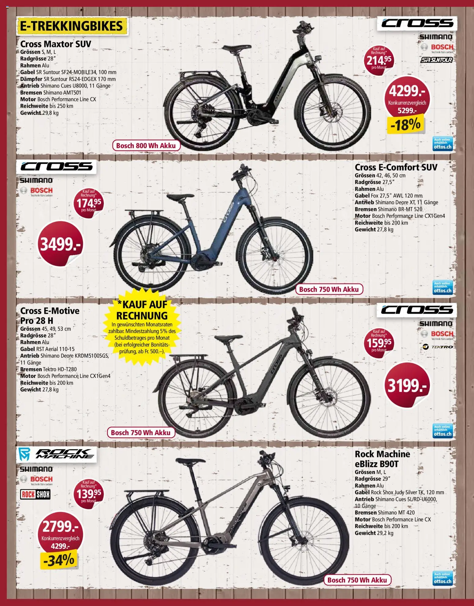 Otto's aktionen Bike Spezial – gültig ab 23.03.2026 | Seite: 4 | Produkte: Rock, Gewicht, Bosch