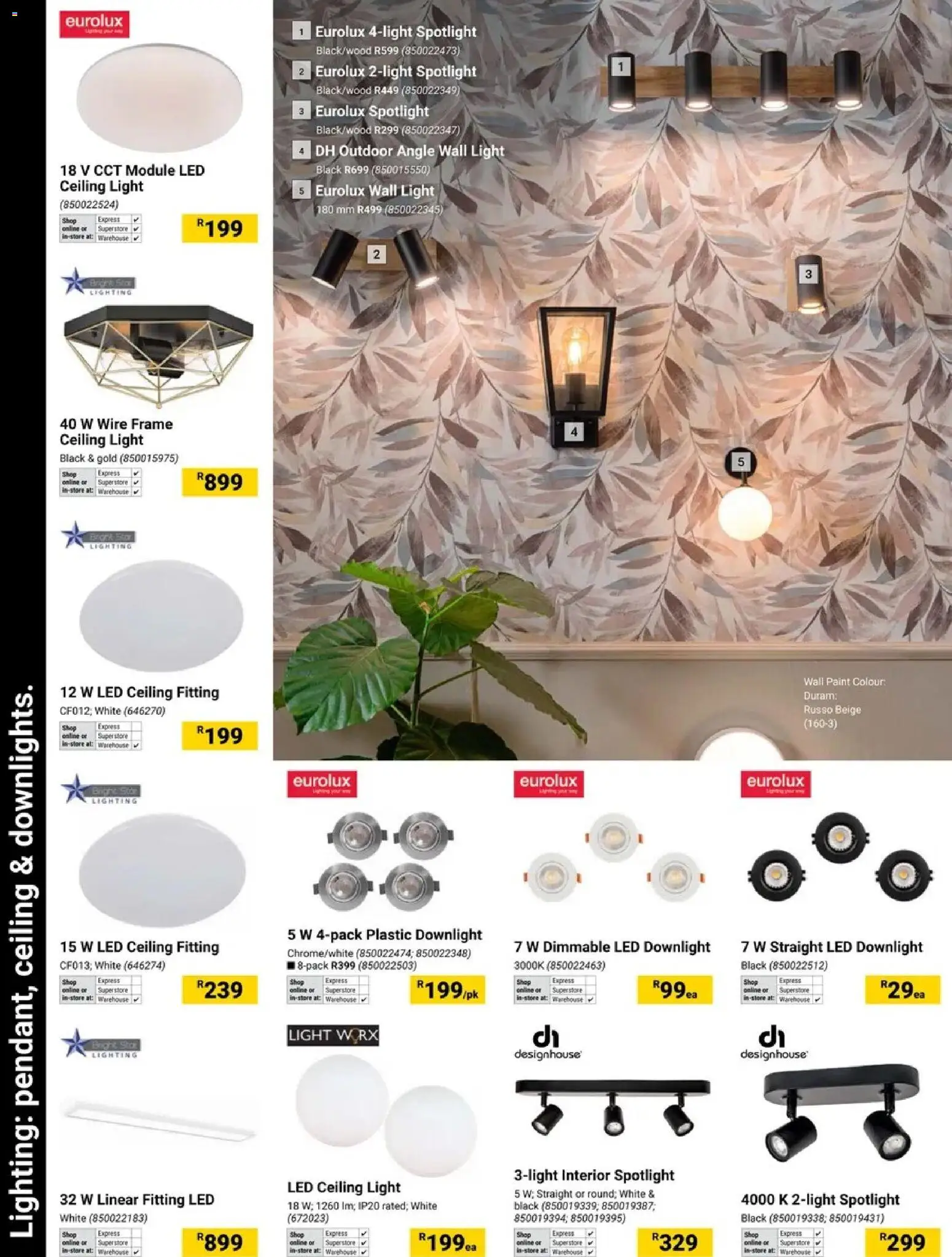 New Builders catalogue – valid from 19.05.2026 | Page: 10 | Products: Frame, Paint, Light