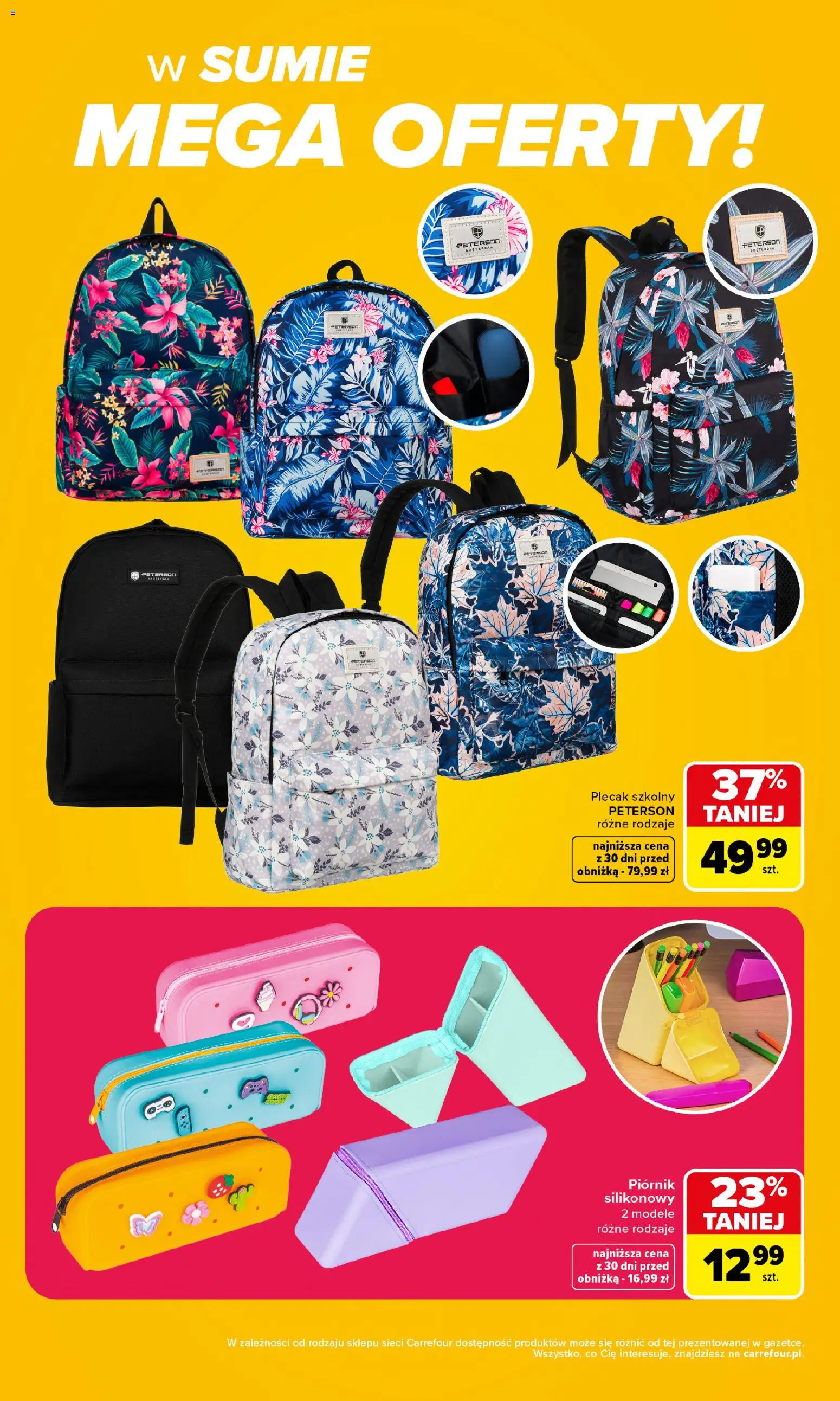 Carrefour gazetka - Szkoła nowy sezon II od 27.07.2026 | Strona: 2 | Produkty: Plecak, Piórnik