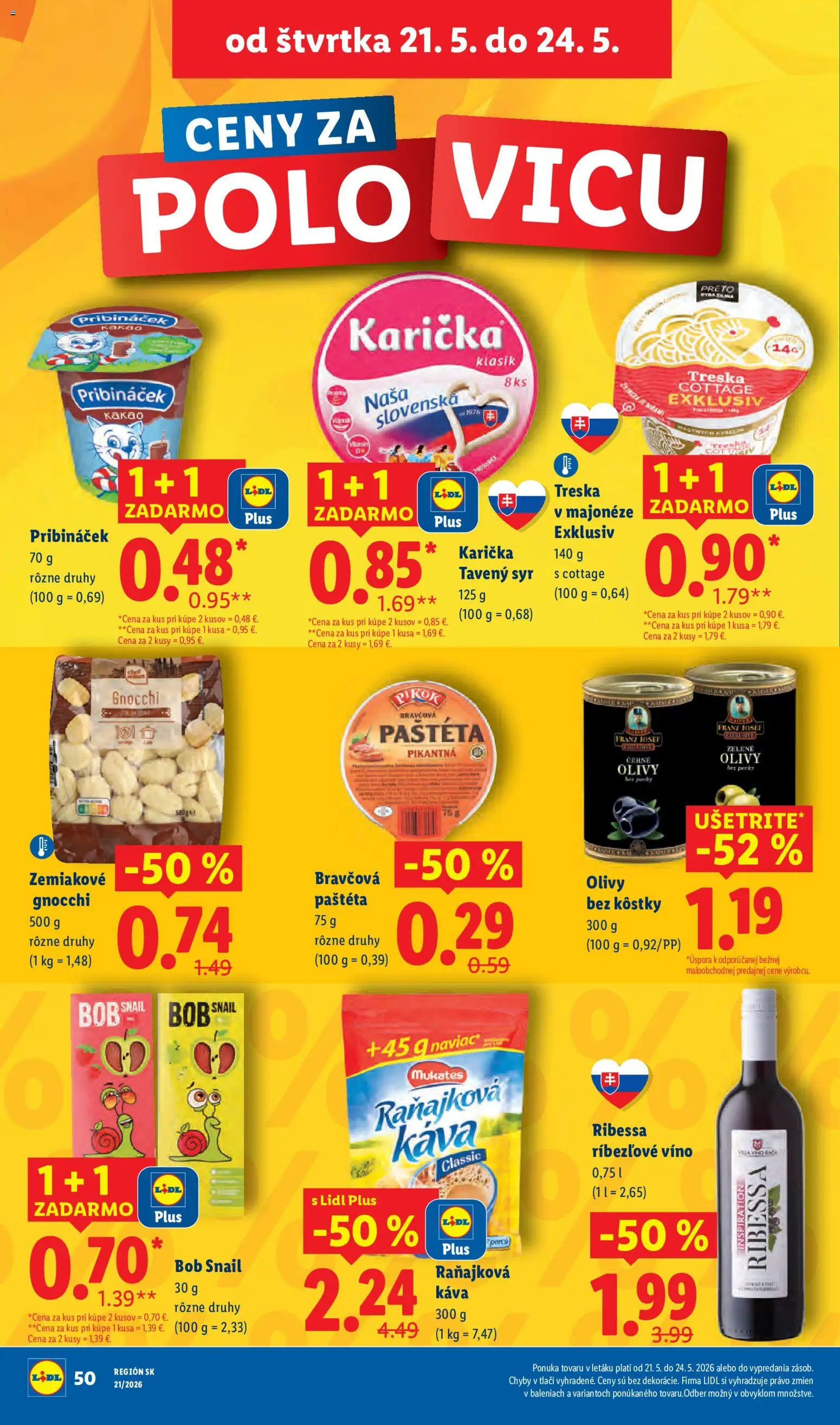 Nové Lidl akcie – leták je platný od 18.05.2026 | Strana: 56 | Produkty: Káva, Víno, Ríbezľové víno, Treska
