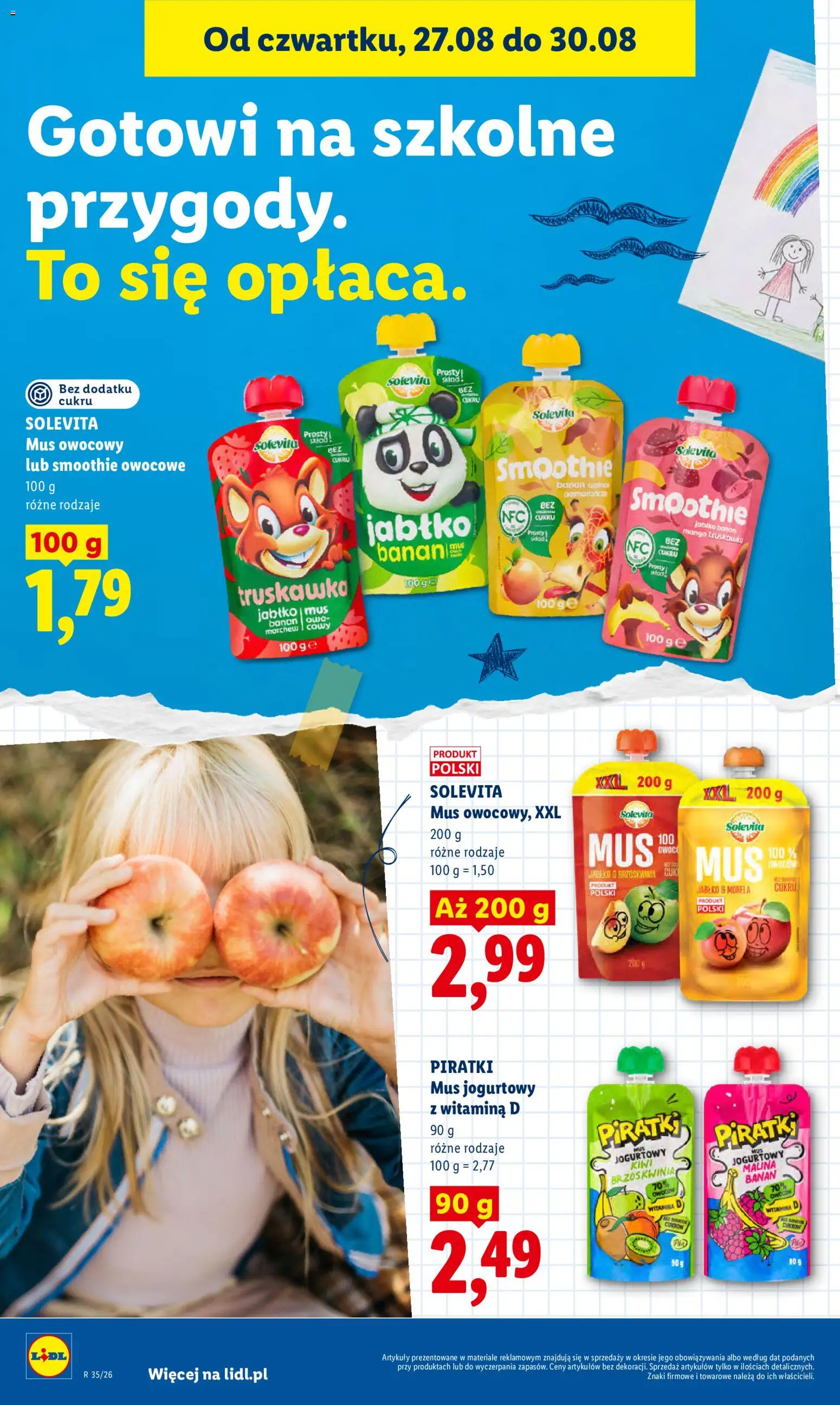 Lidl Polsko leták od 27.08.2026 | Strana: 60 | Produkty: Mango, Kiwi, Banán, Solevita