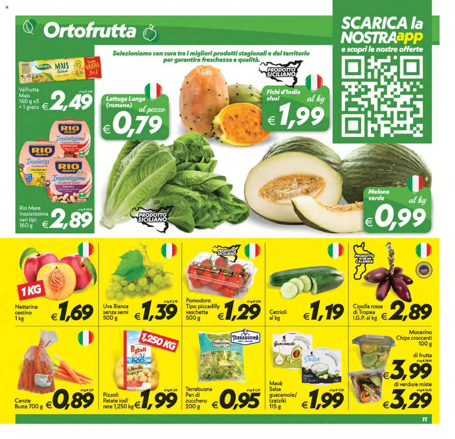 Volantino SuperConveniente del 21/08/2026 | Pagina: 11 | Prodotti: Insalata, Zucchero, Carote, Guacamole