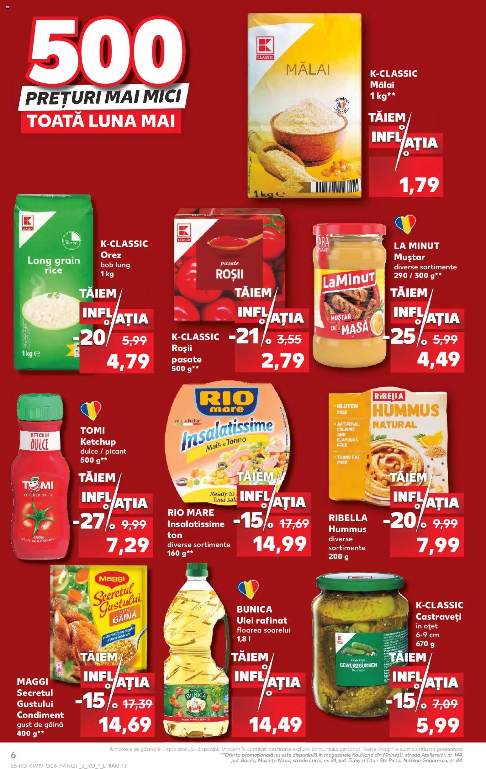 Noul catalog Kaufland – valabil de la 06.05.2026 | Pagină: 6 | Produse: Mici, Muștar, Ketchup, Bant