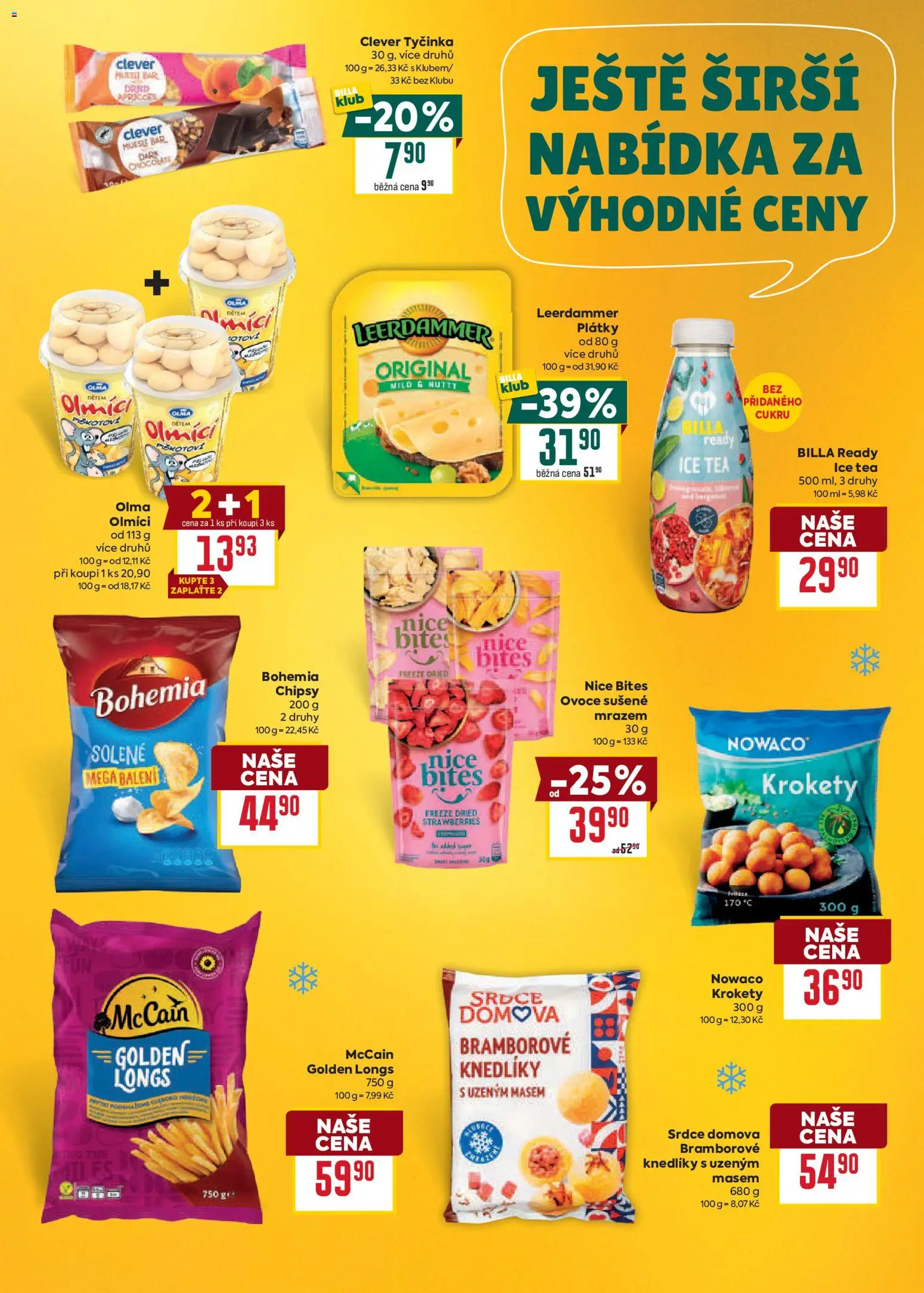 Billa Velký leták od 20.05.2026 | Strana: 29 | Produkty: Krokety, Fritéza, Leerdammer, Chipsy