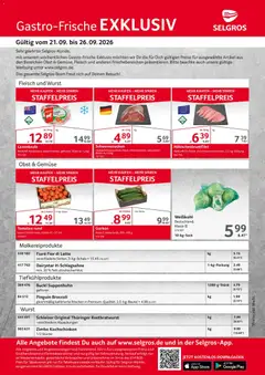 Selgros Gastro Angebote ab 21.09.2026 gültig