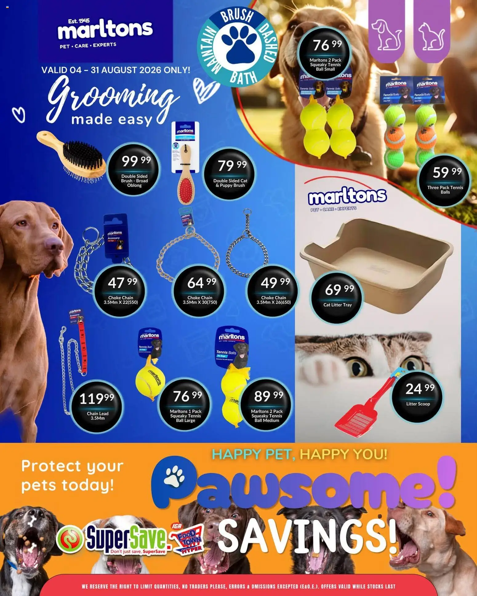 New Super Save catalogue – valid from 04/08/2026 | Page: 19 | Products: Tray, Bath, Brush, Cat litter