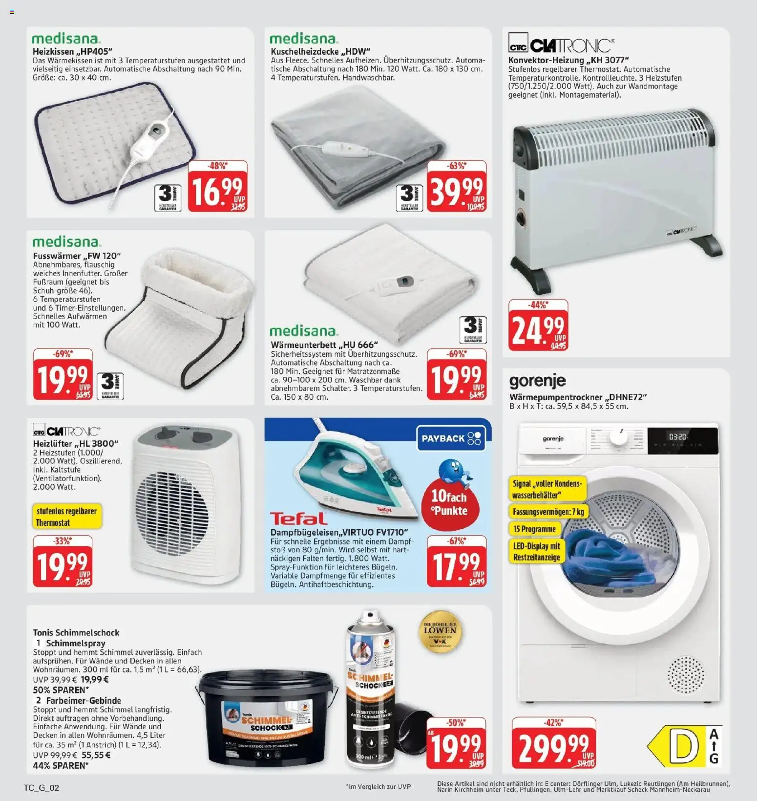 Edeka Prospekt Eislingen (ab 28.09.2026) » Angebote Online | Seite: 30 | Produkte: Gorenje, Heizkissen