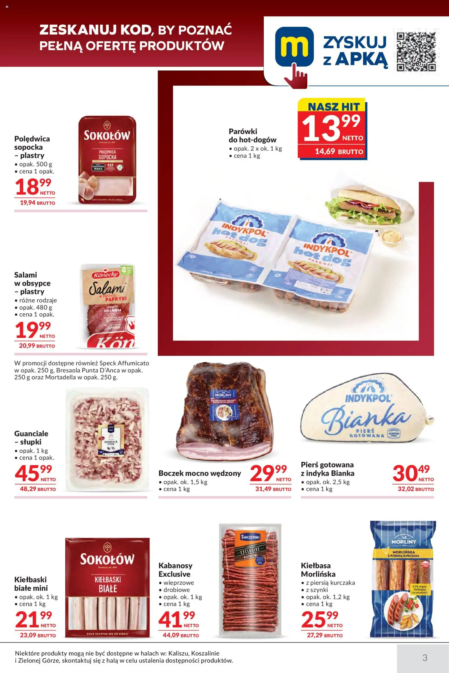 Makro gazetka - Oferta dla gastronomii od 29.09.2026 | Strona: 3 | Produkty: Papryki, Parówki, Salami, Hot dog