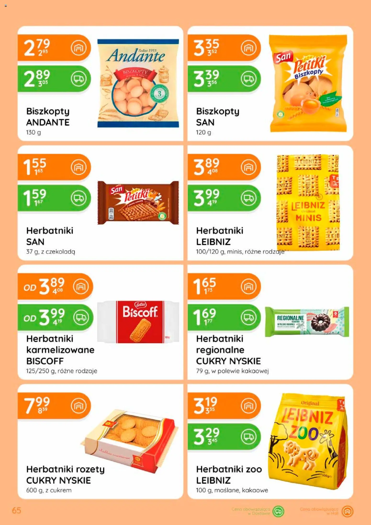 Eurocash gazetka od 17.09.2026 | Strona: 65 | Produkty: Biszkopty, Herbatniki, Czekolada