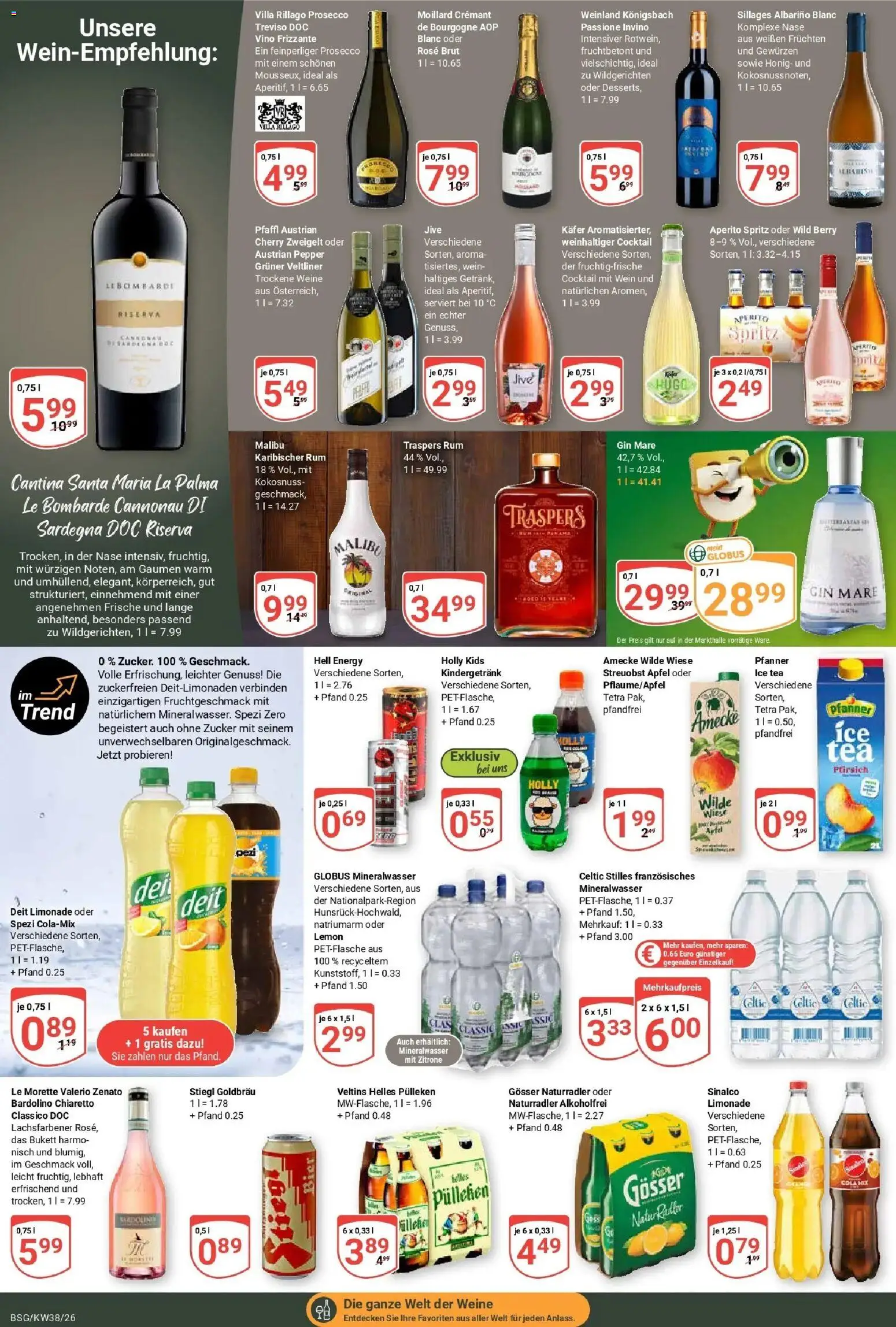 Globus Prospekt Braunschweig (ab 14.09.2026) » Angebote online | Seite: 16 | Produkte: Äpfel, Limonade, Zucker, Veltins